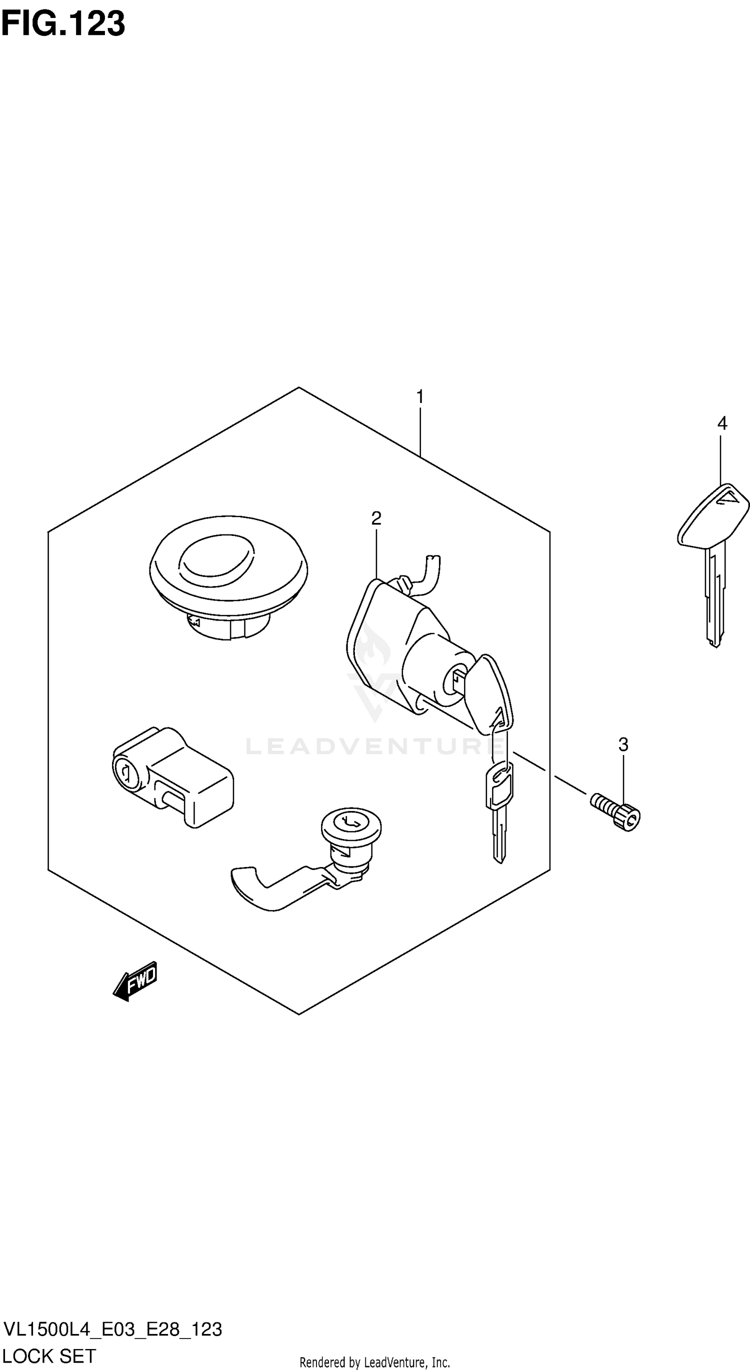 LOCK SET (VL1500BL4 E03)