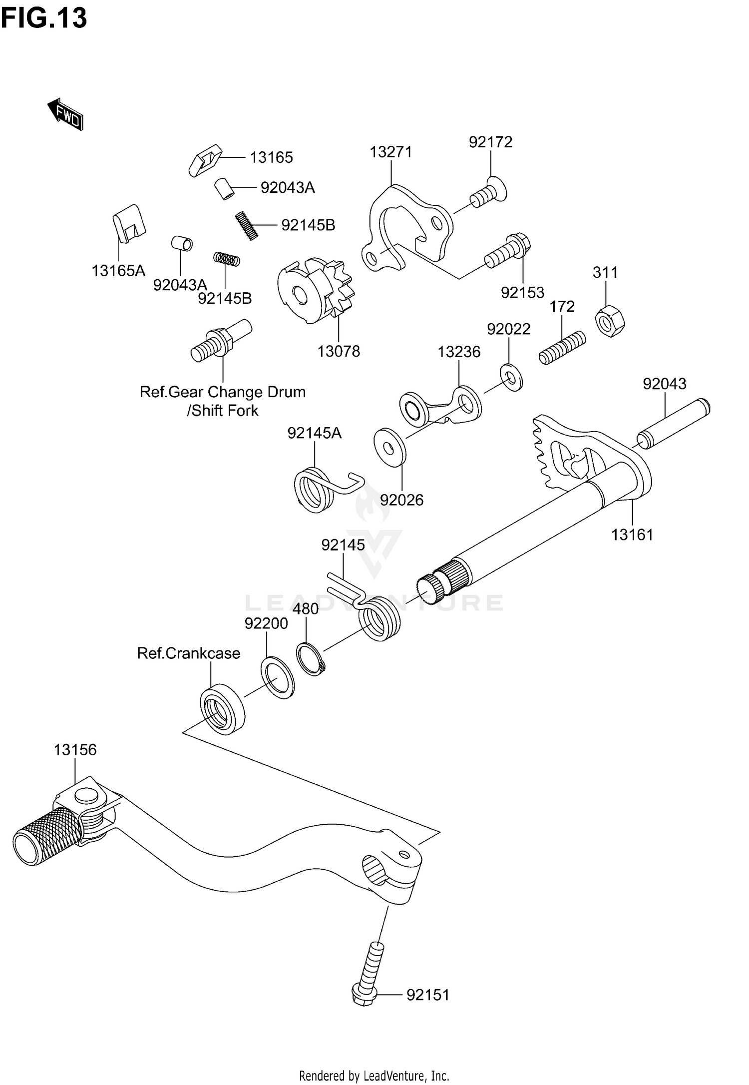 GEAR CHANGE MECHANISM