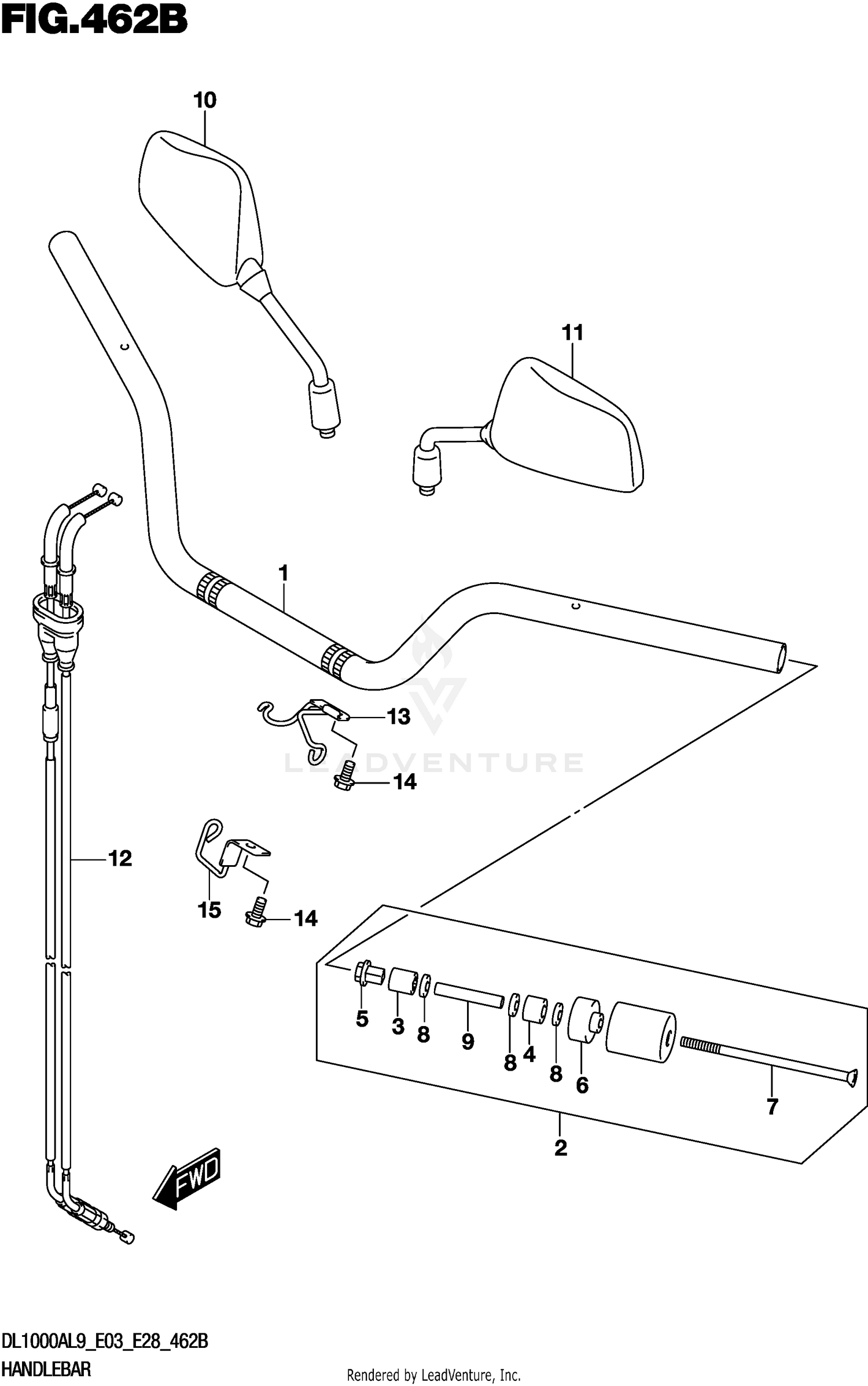 HANDLEBAR (DL1000XAL9 E28)