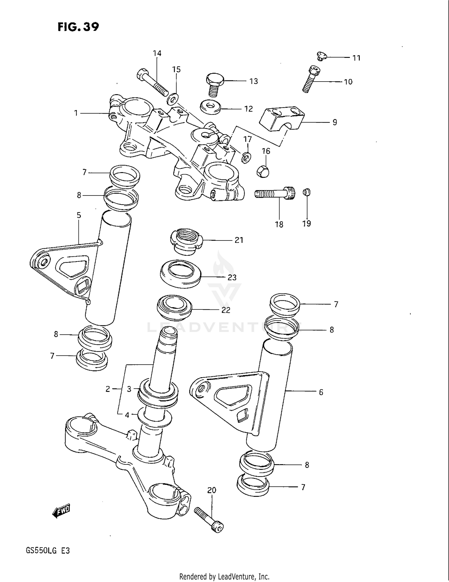 STEERING STEM (MODEL F)