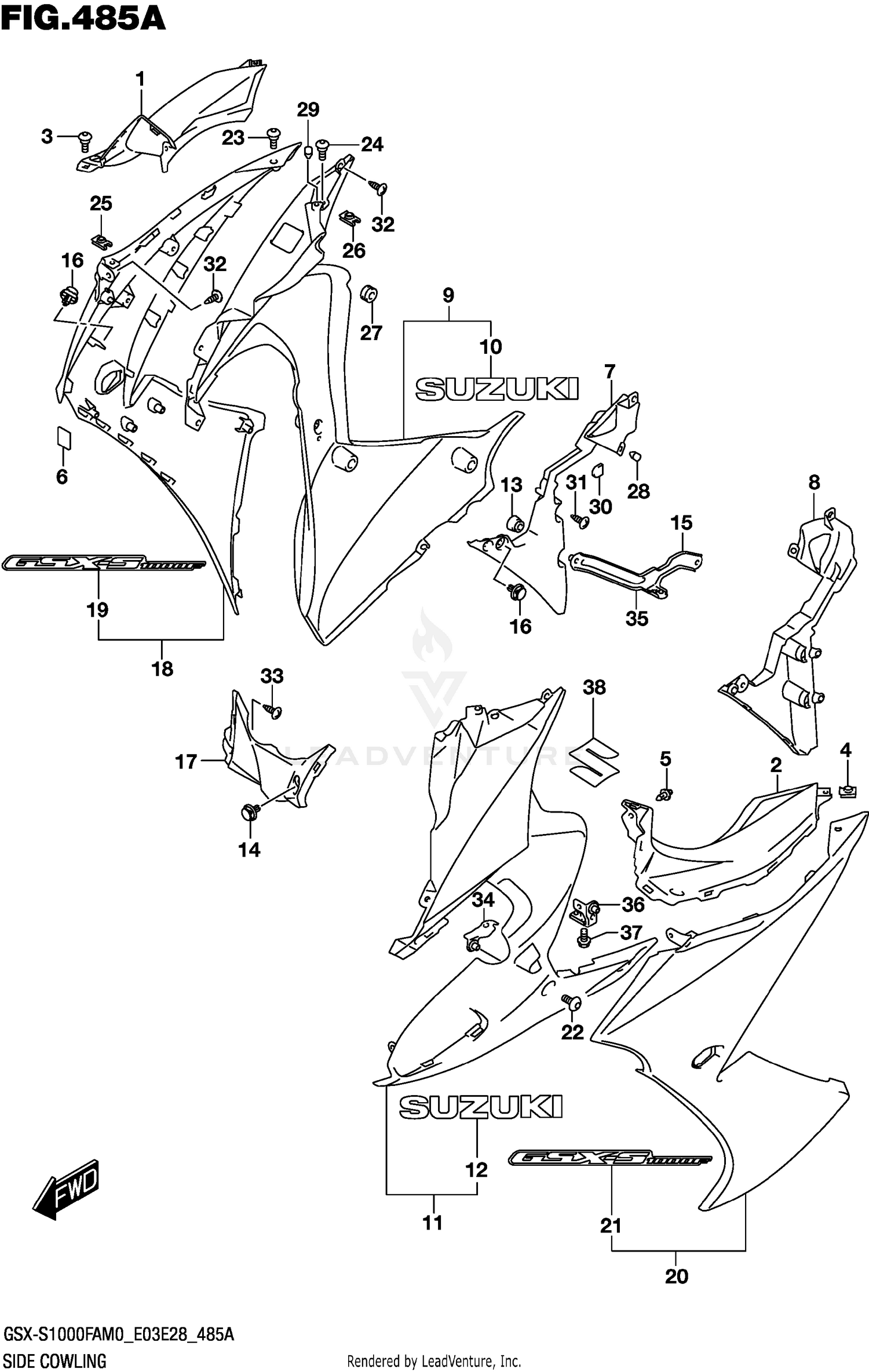 SIDE COWLING (E03,E33)
