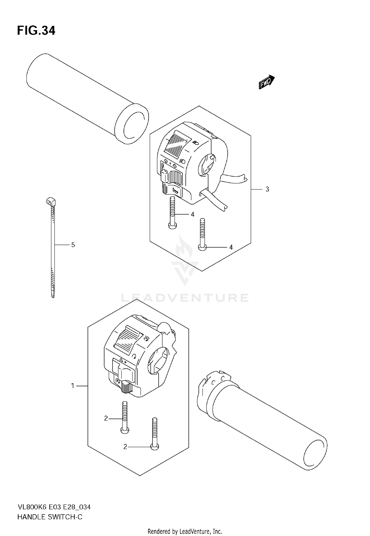 HANDLE SWITCH (MODEL K6)