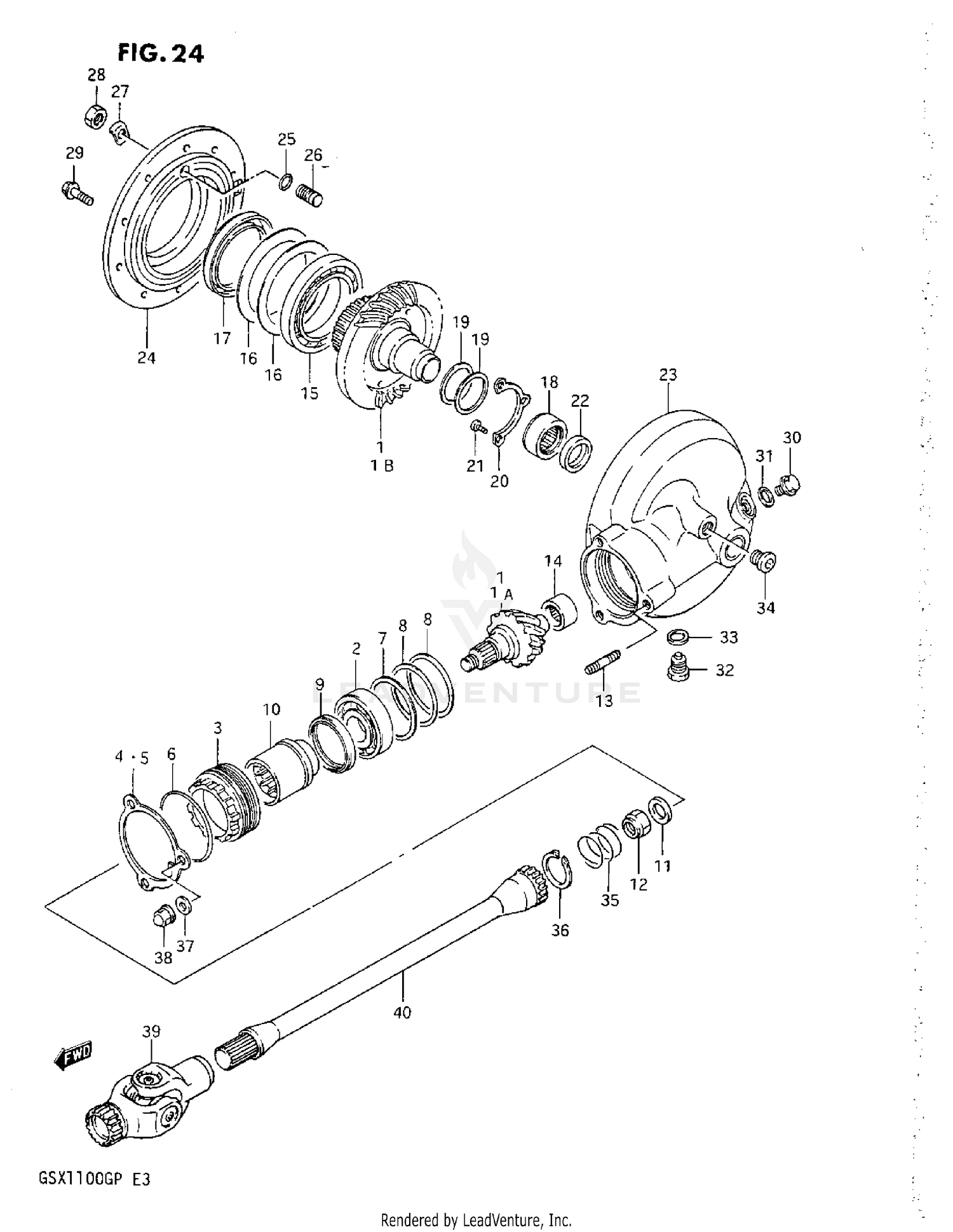 PROPELLER SHAFT-FINAL DRIVE GEAR