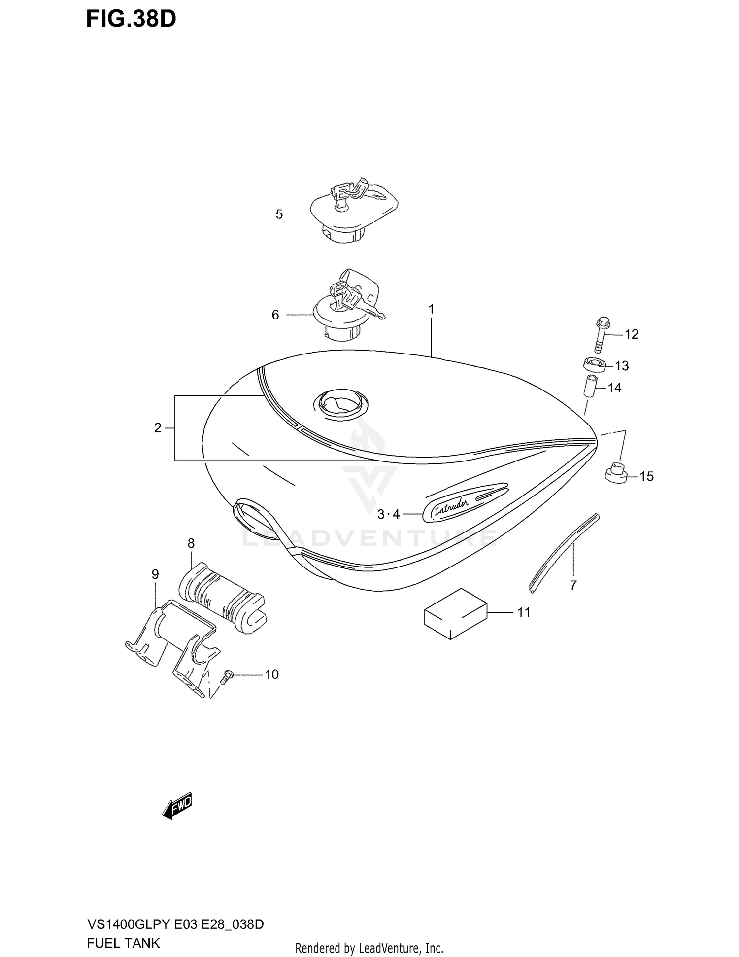 FUEL TANK (MODEL K2)