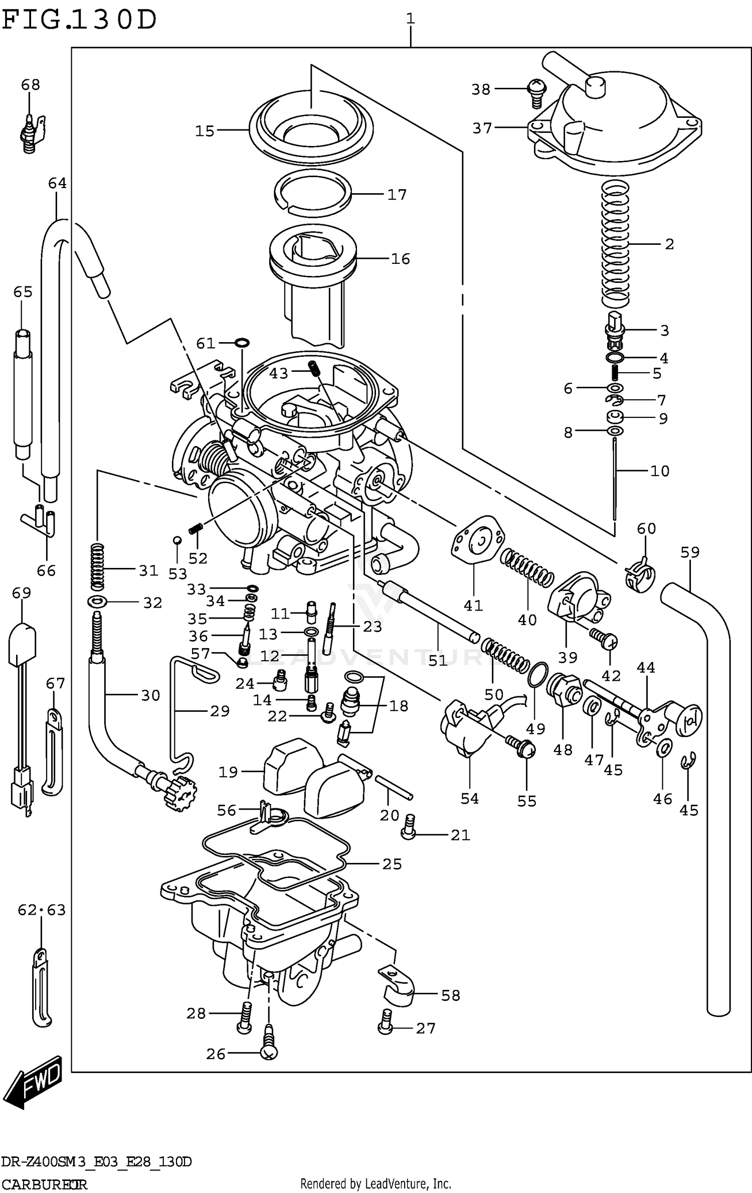 CARBURETOR (DR-Z400SMM3 E03)