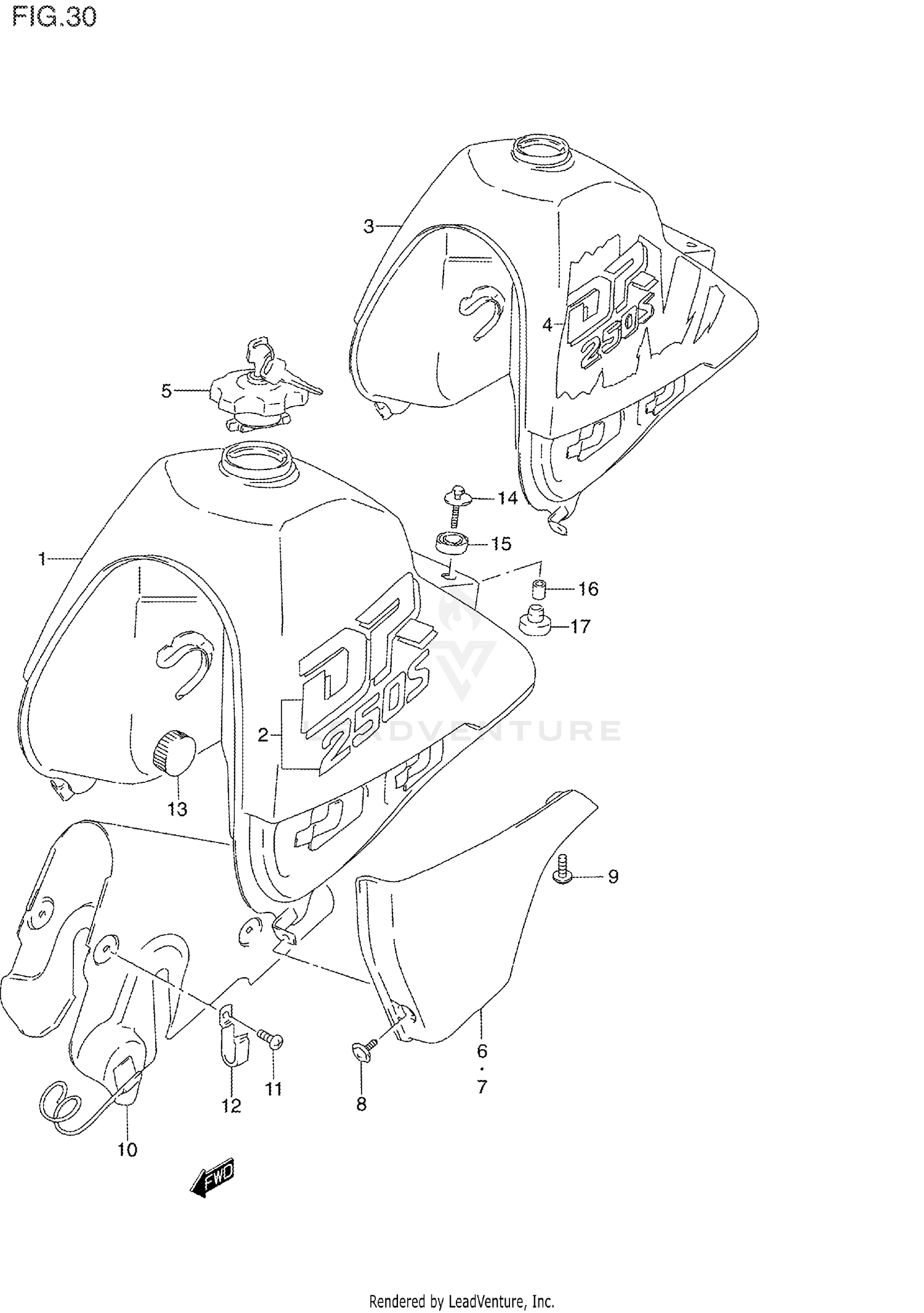 FUEL TANK (MODEL L/M)