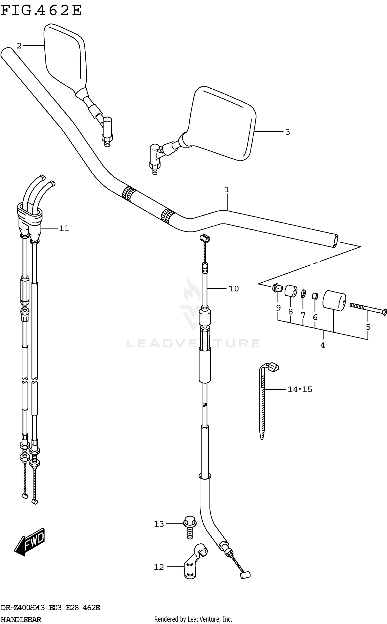 HANDLEBAR (DR-Z400SMM3 E28)