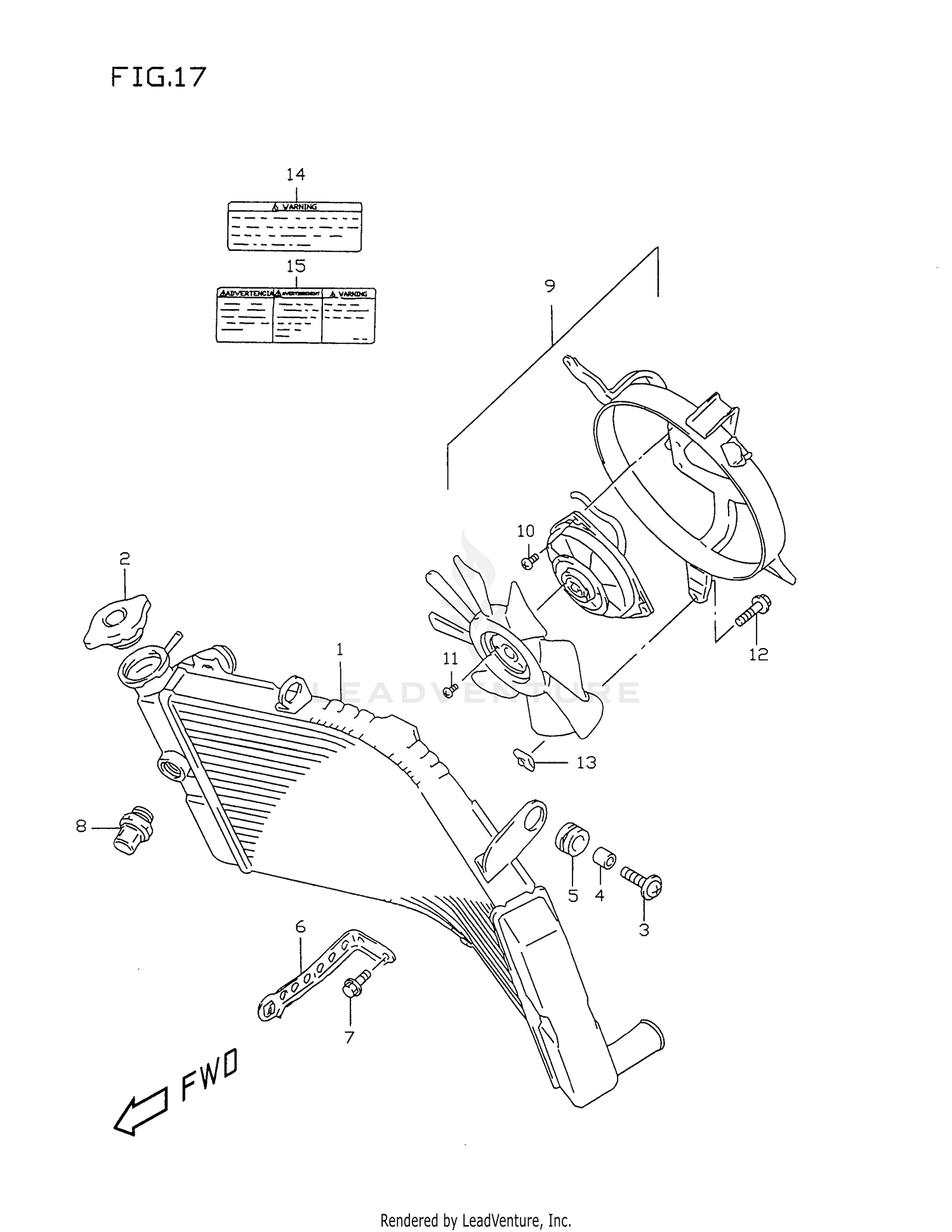 RADIATOR (MODEL T/V)