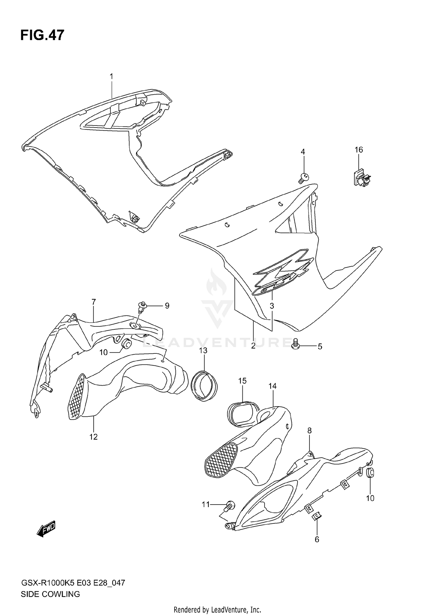 SIDE COWLING (MODEL K5)