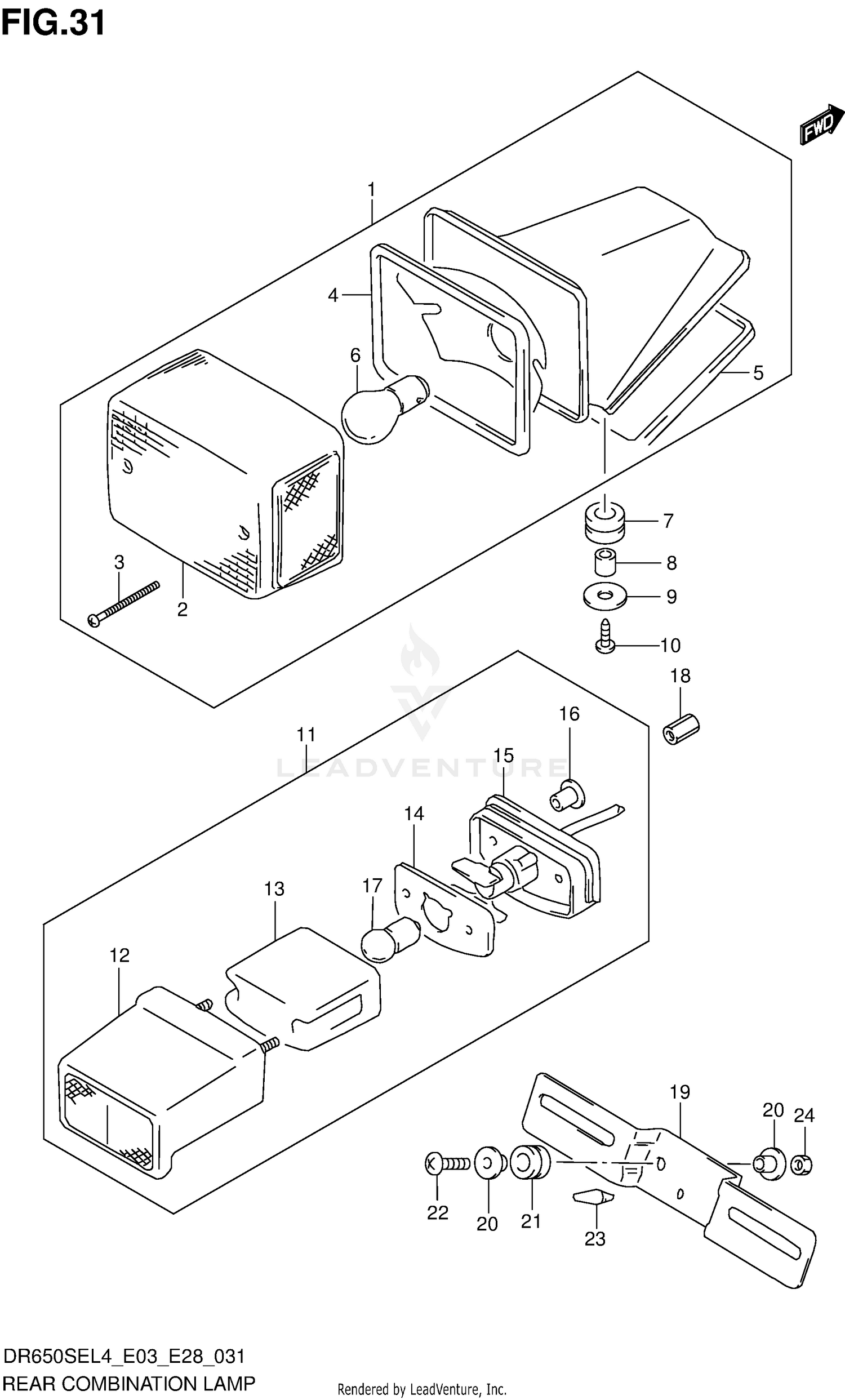 REAR COMBINATION LAMP