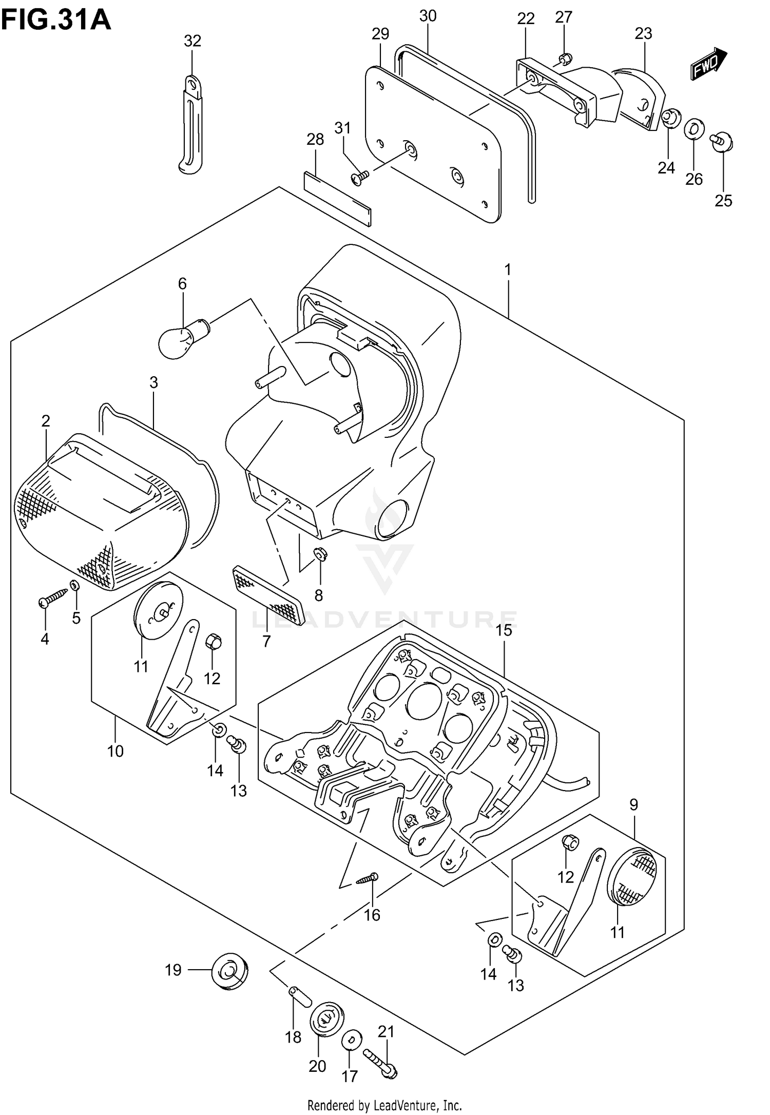 REAR COMBINATION LAMP (MODEL K4/K5)