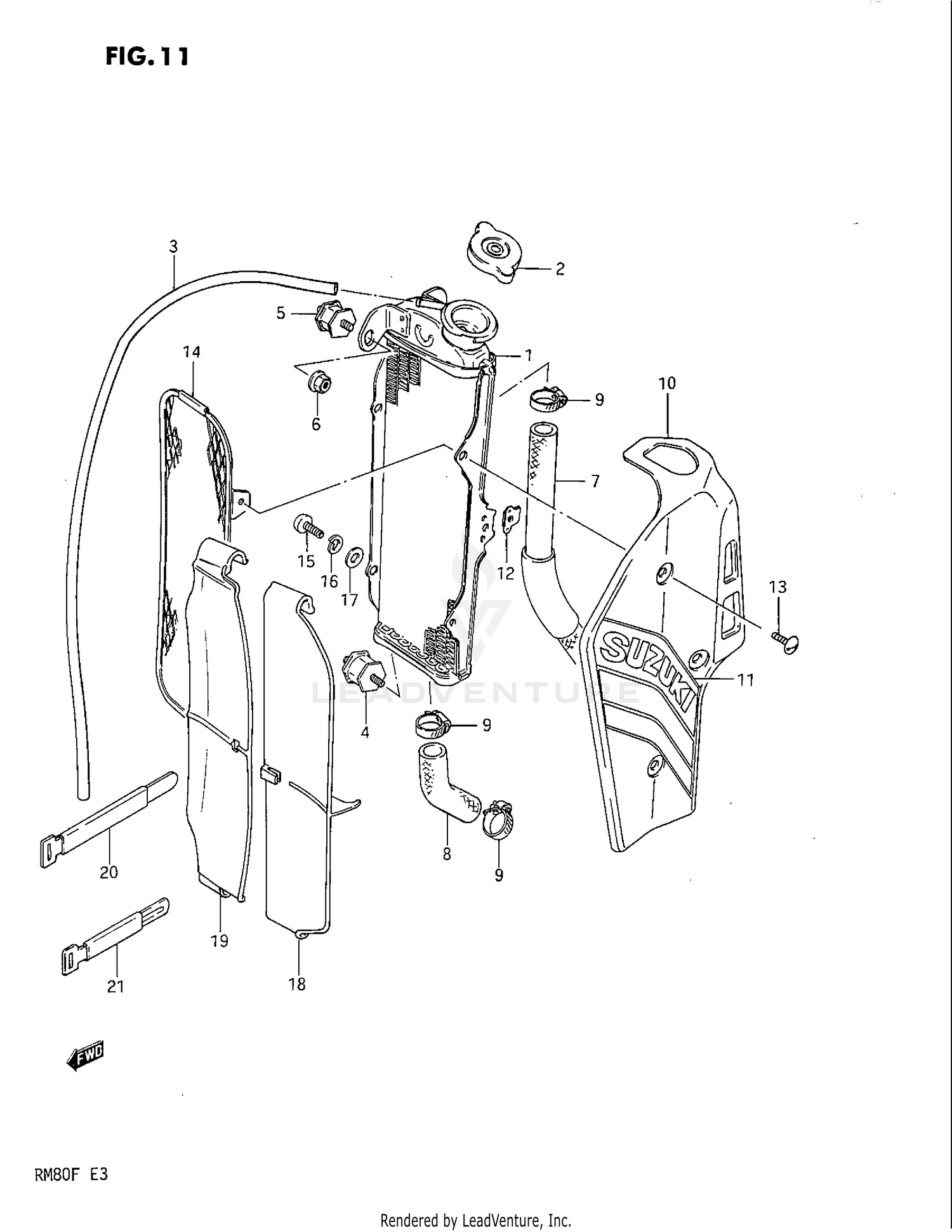 RADIATOR (MODEL E/F)