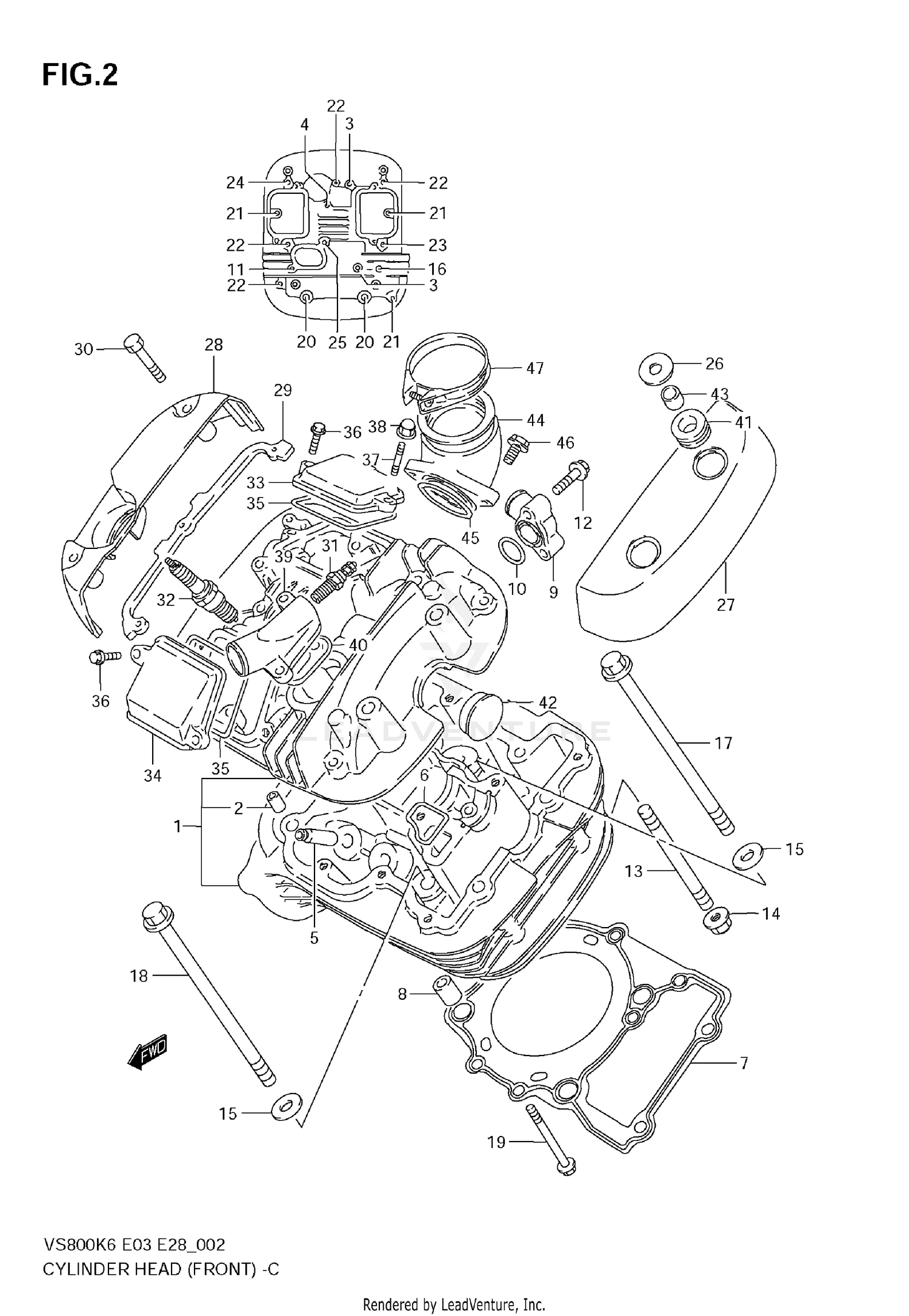 CYLINDER HEAD (FRONT)