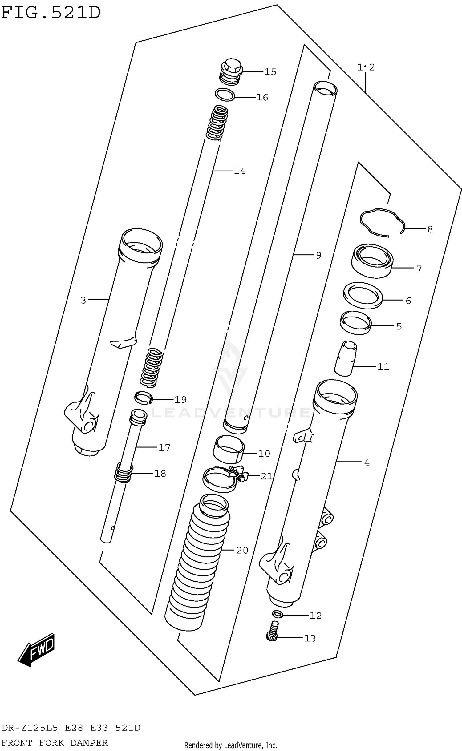 FRONT FORK DAMPER (DR-Z125LL5 E33)
