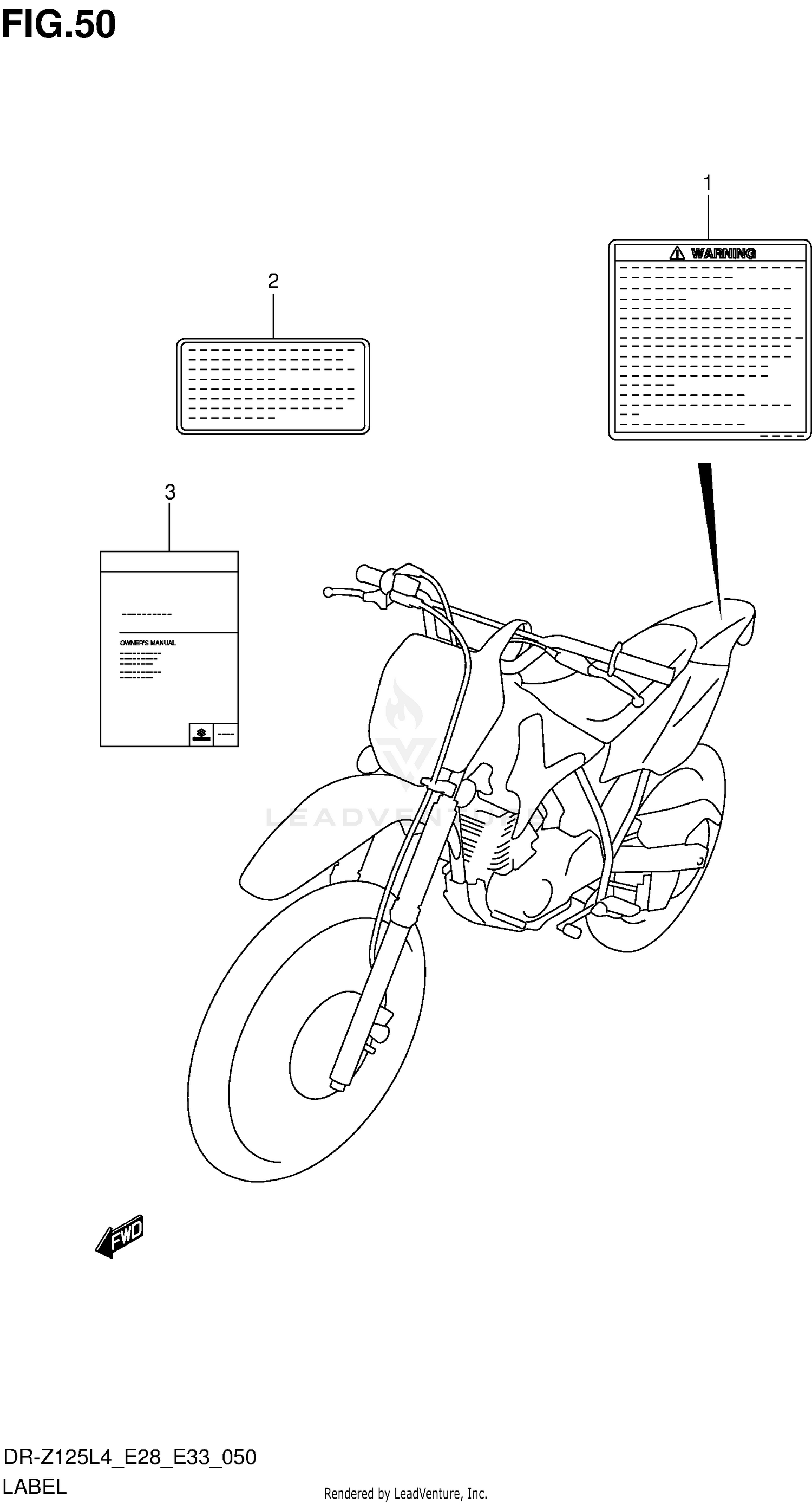 LABEL (DR-Z125L4 E33)