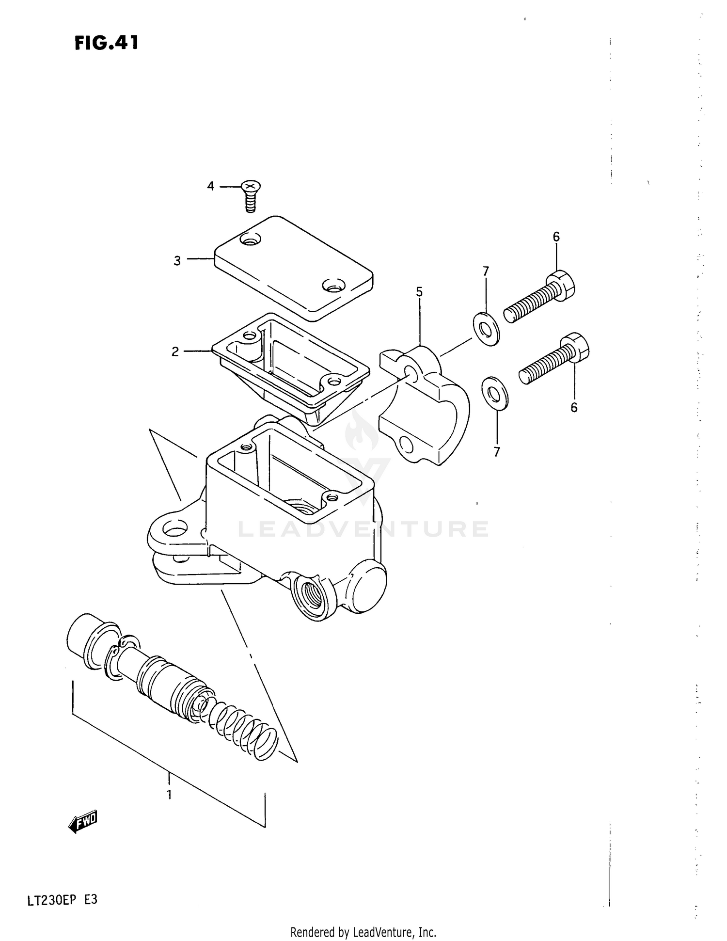 FRONT MASTER CYLINDER (MODEL H/J/K/L)