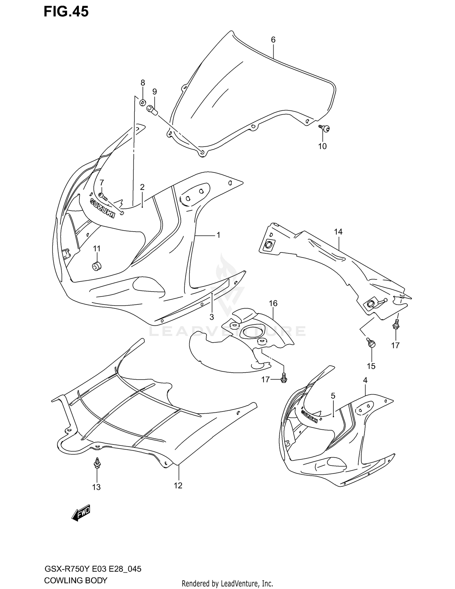 COWLING BODY (MODEL Y)