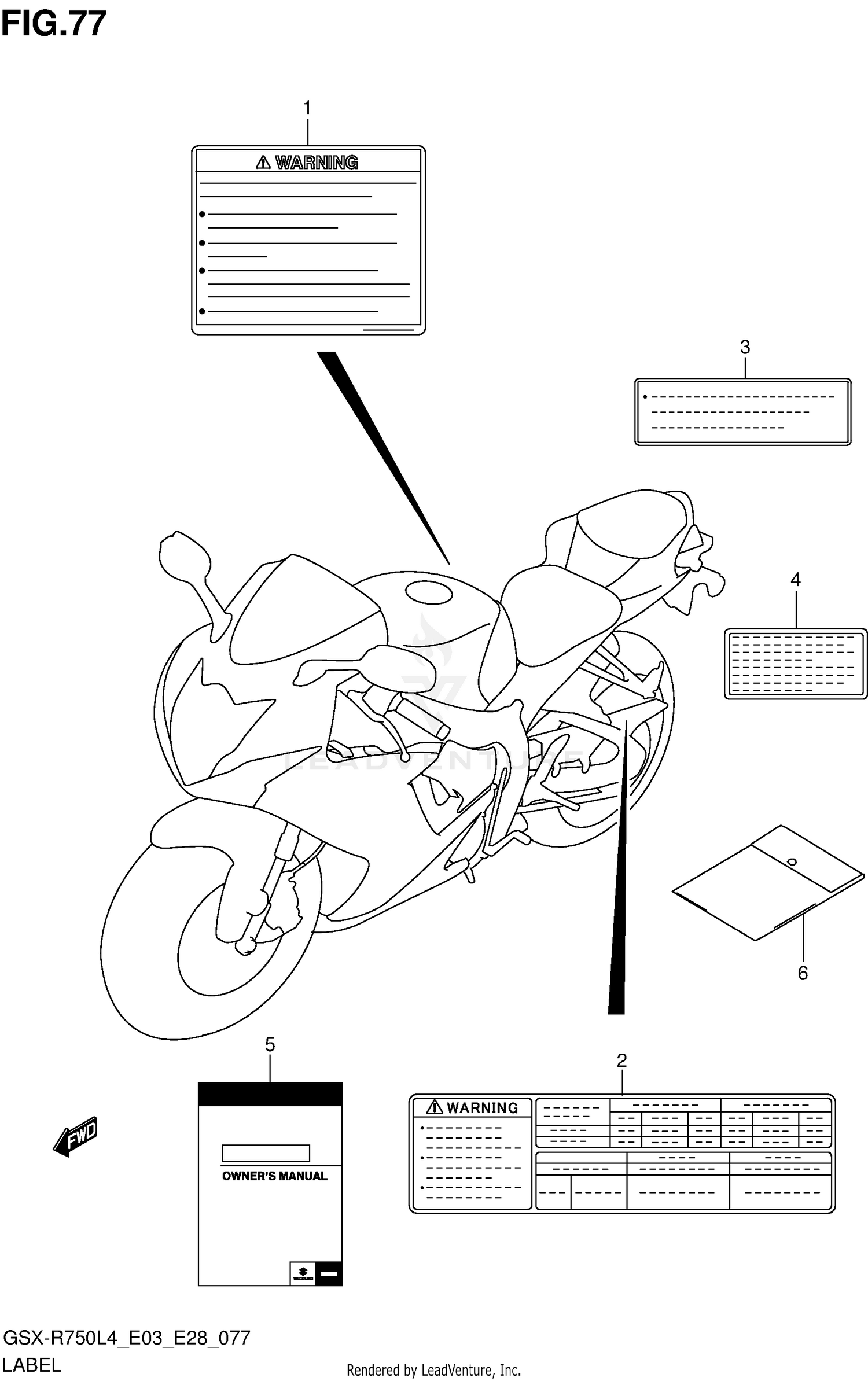 LABEL (GSX-R750L4 E03)