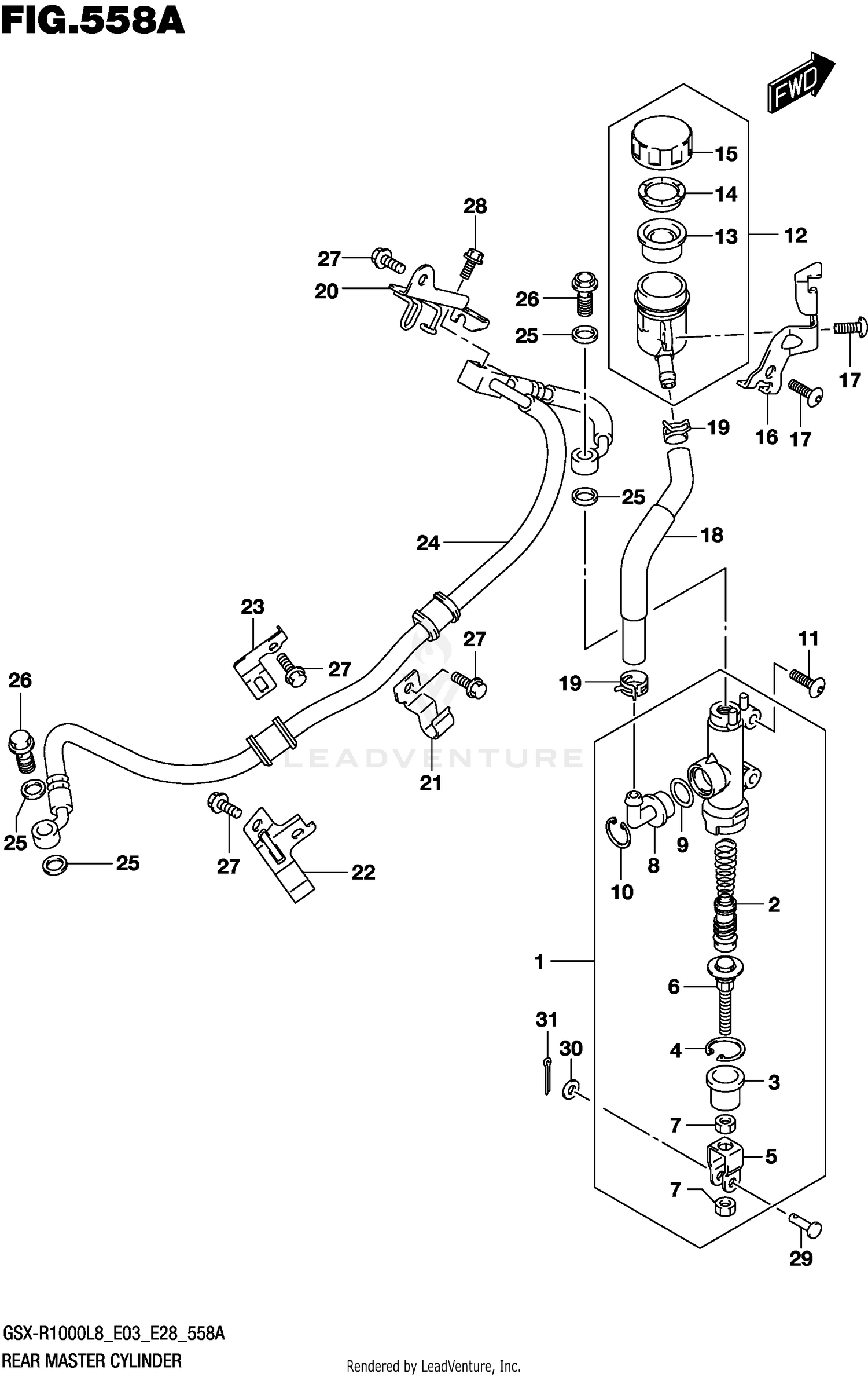 REAR MASTER CYLINDER (GSX-R1000L8 E03)
