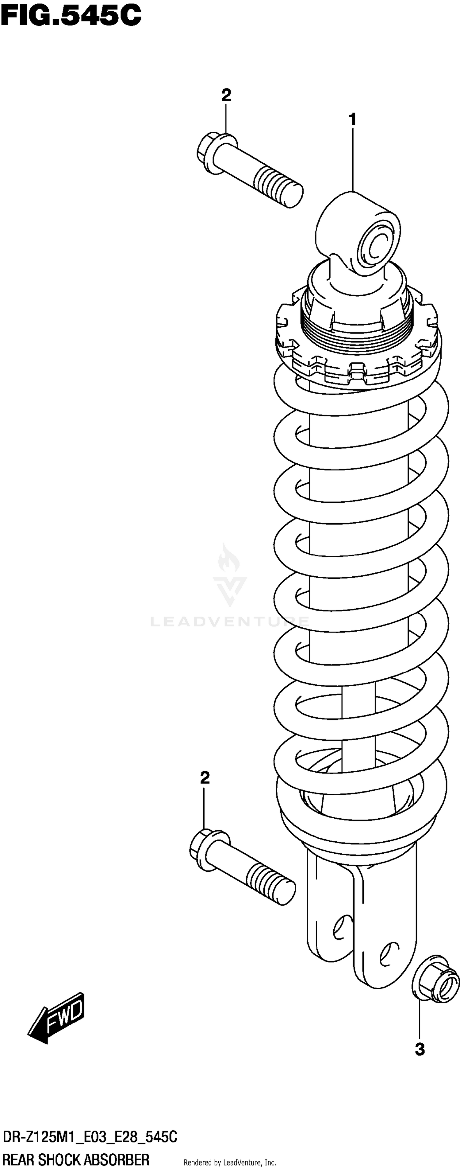 REAR SHOCK ABSORBER (DR-Z125L)