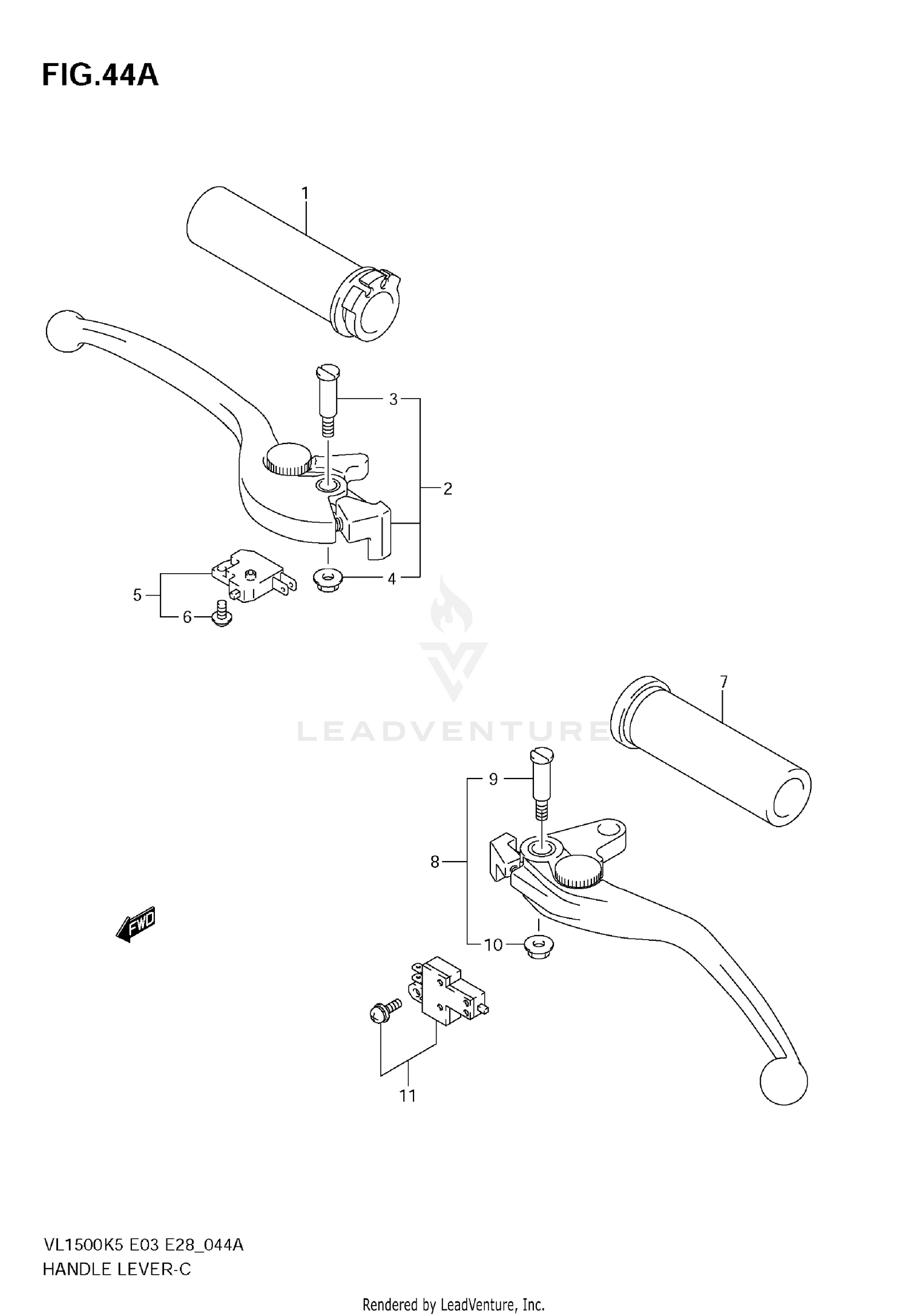 HANDLE LEVER (MODEL K7/K8/K9)