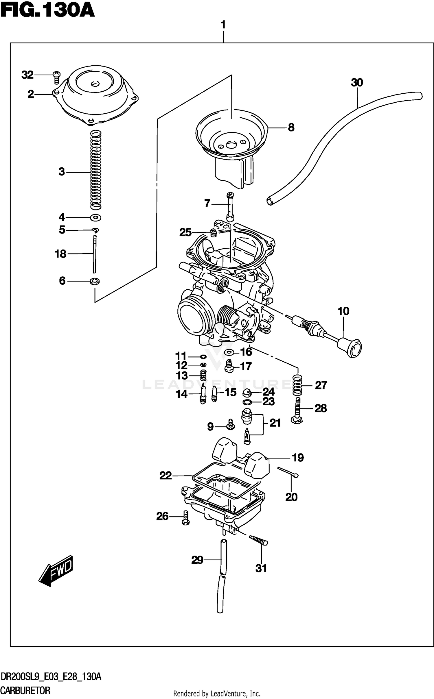 CARBURETOR (DR200SL9 E03)