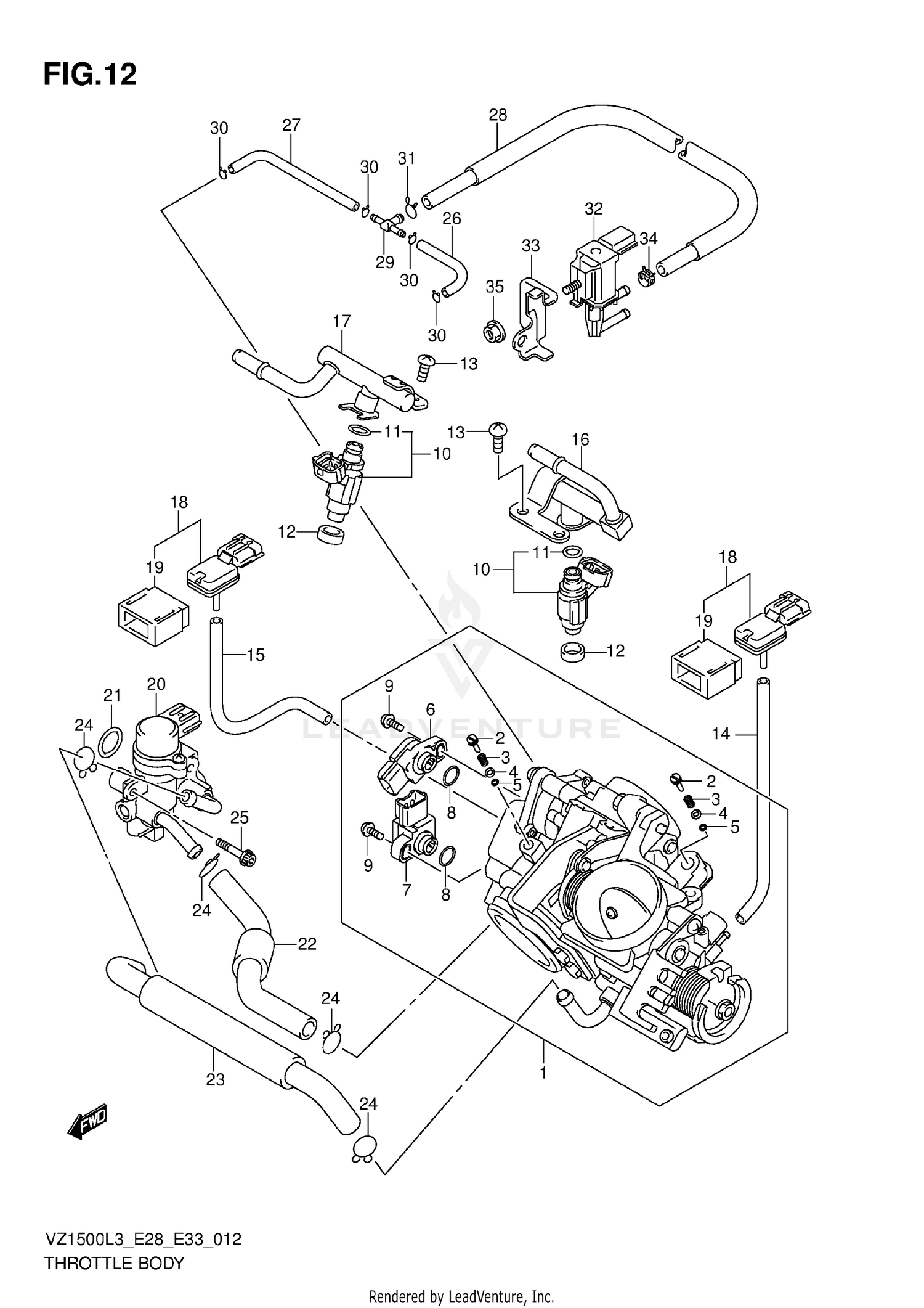 THROTTLE BODY (VZ1500L3 E33)