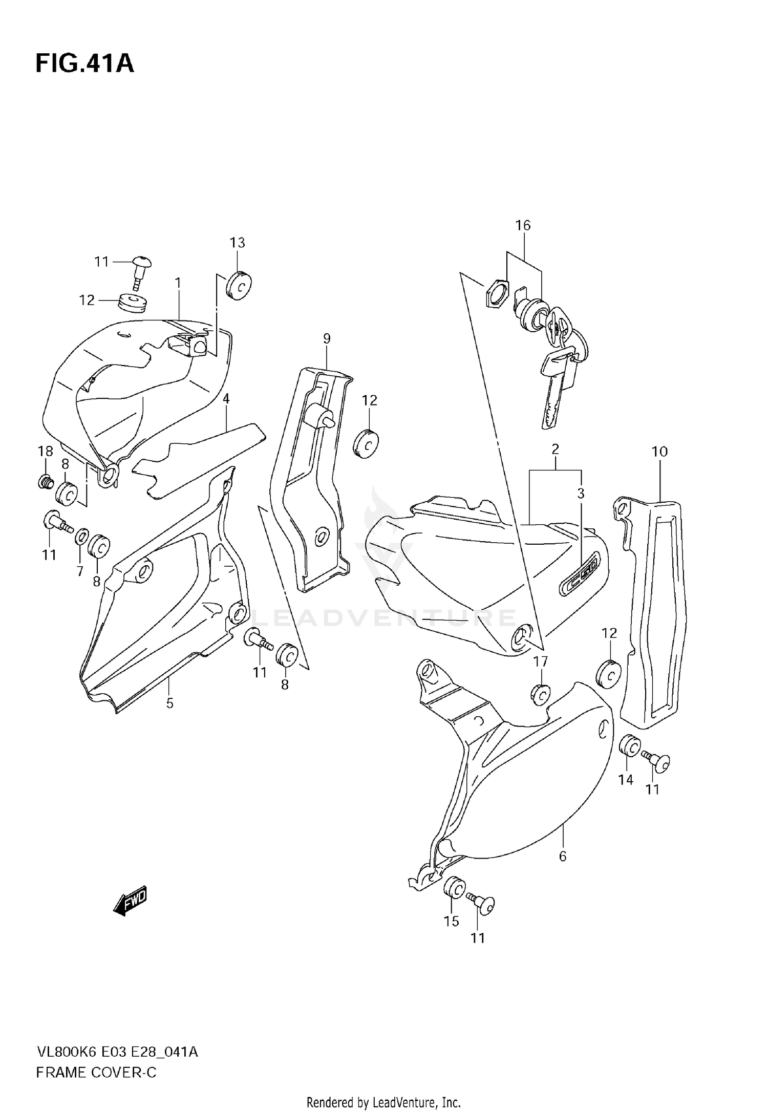 FRAME COVER (VL800CK6)