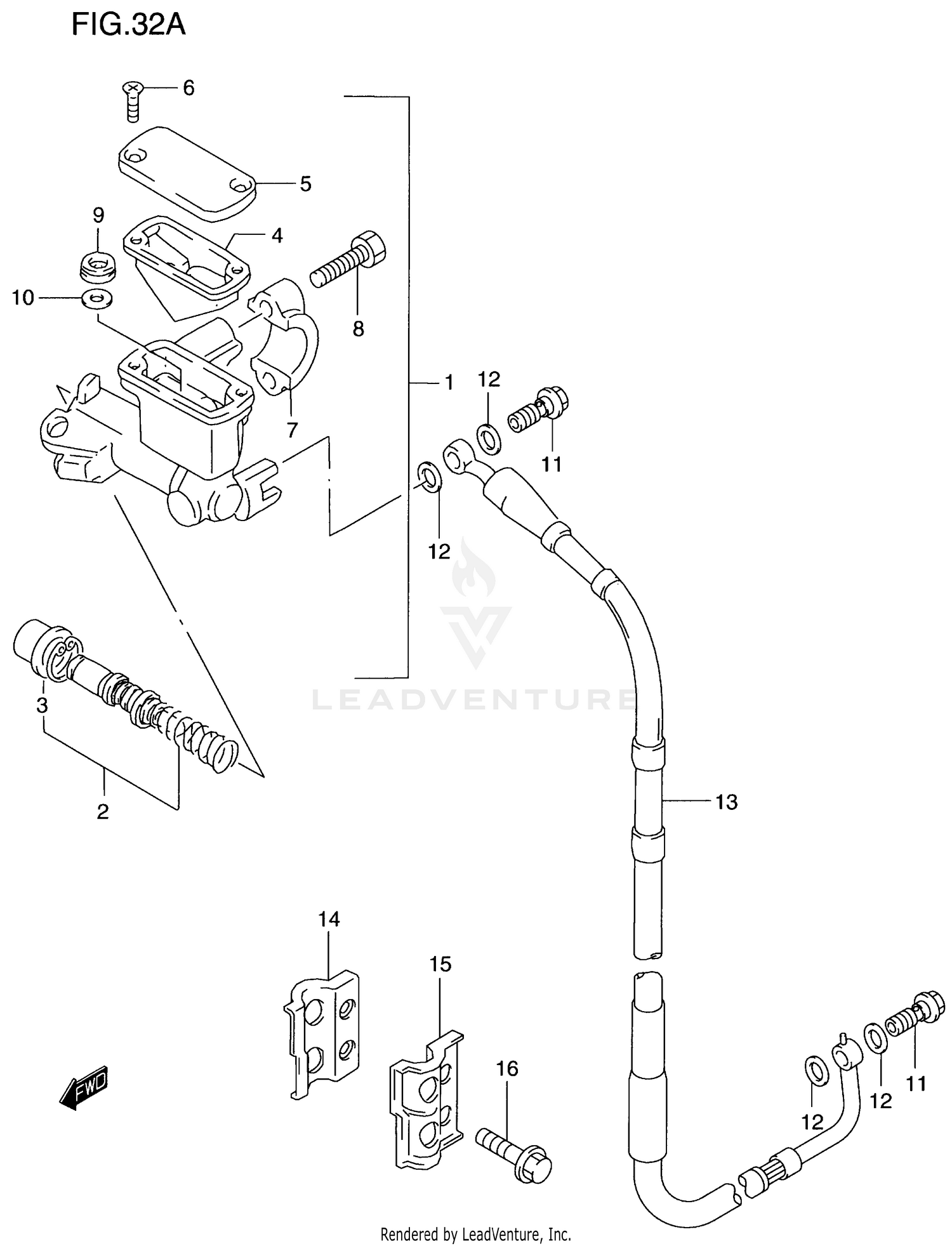 FRONT MASTER CYLINDER (MODEL X/Y)