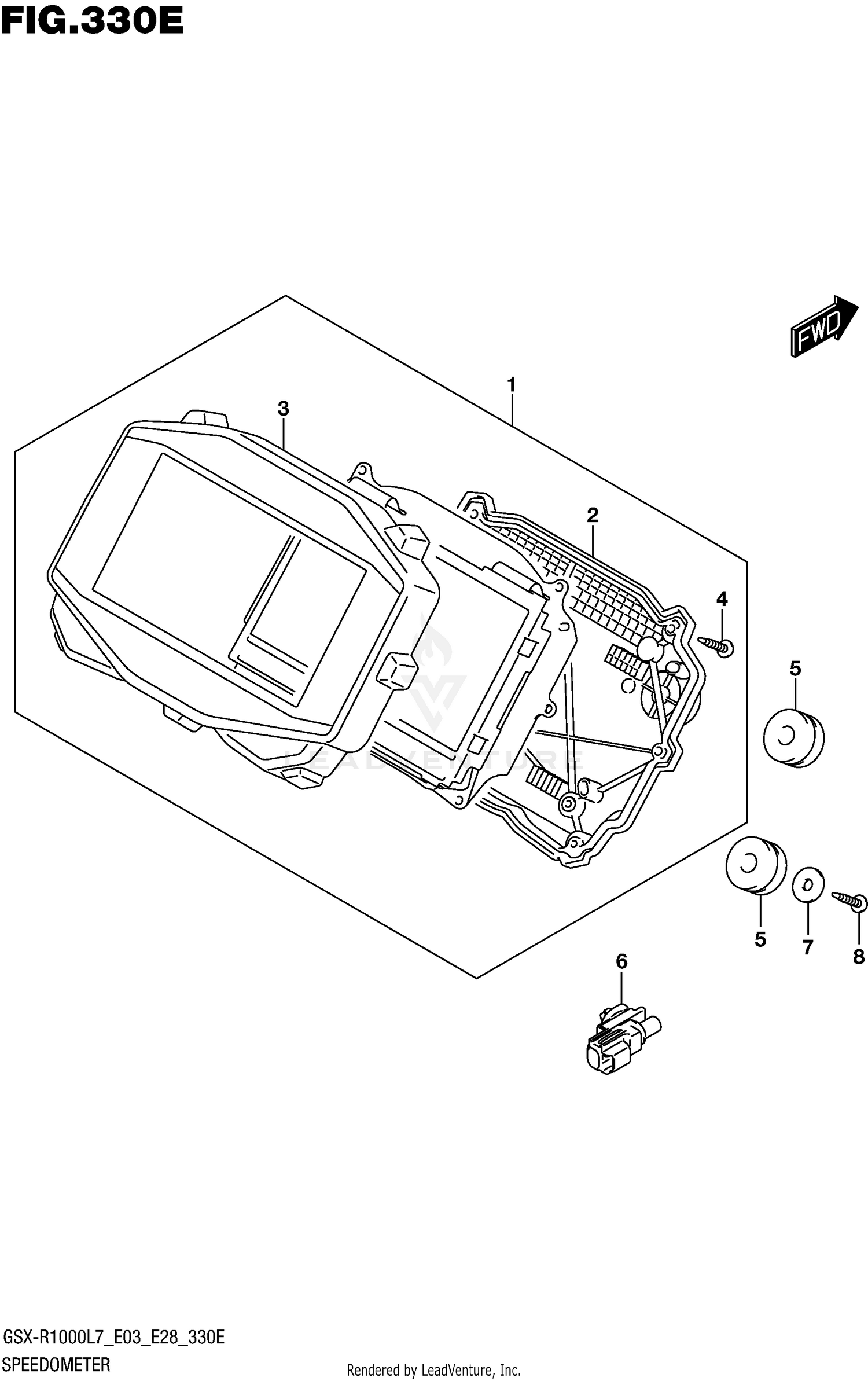 SPEEDOMETER (GSX-R1000AL7 E28)
