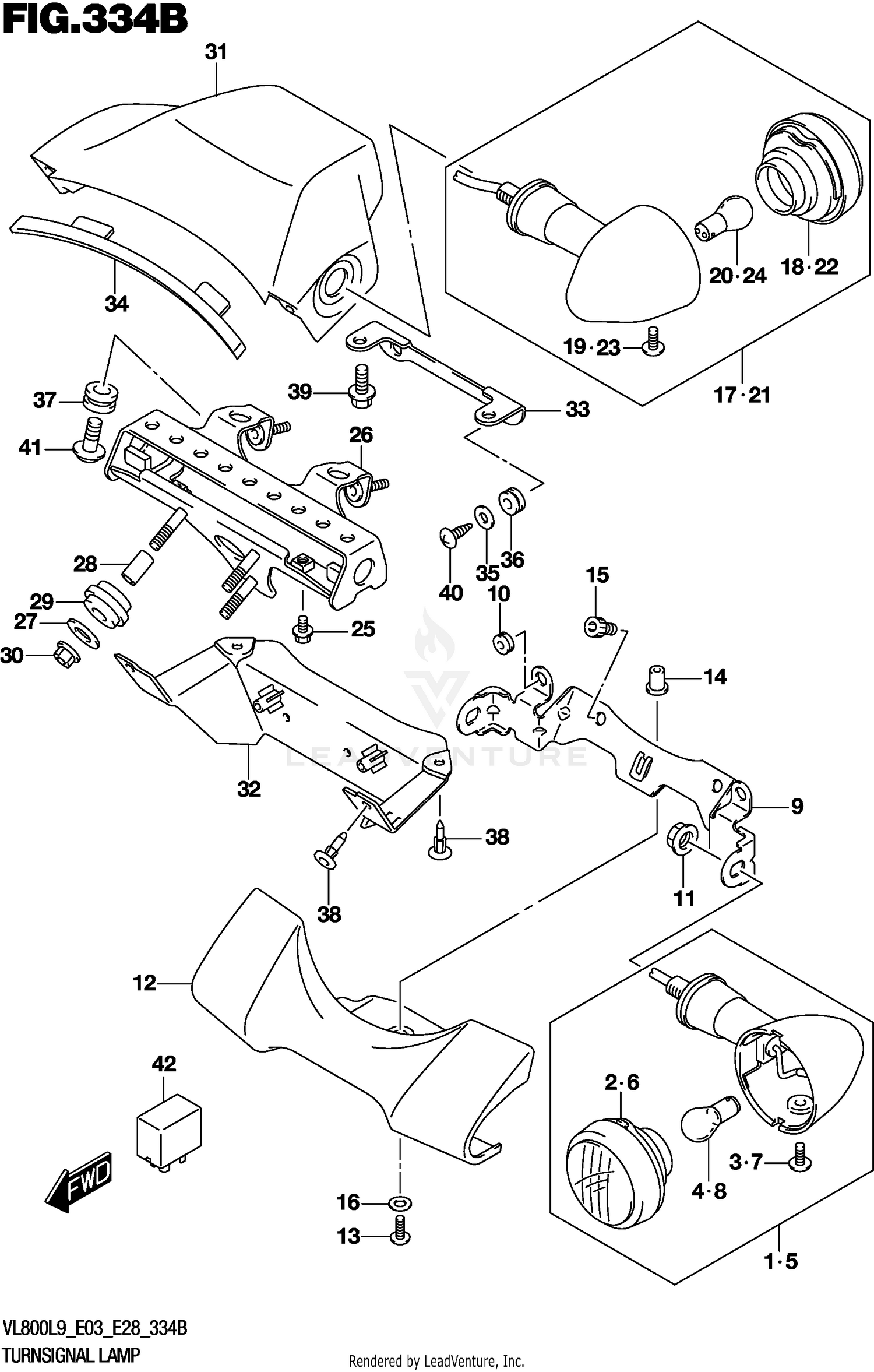 TURNSIGNAL LAMP (VL800L9 E28)