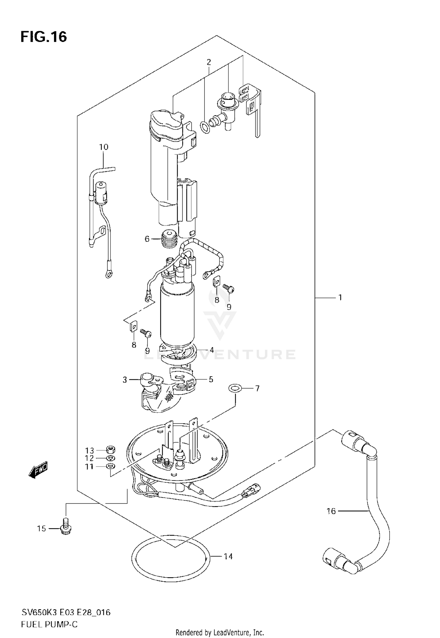 FUEL PUMP (MODEL K3/K4)