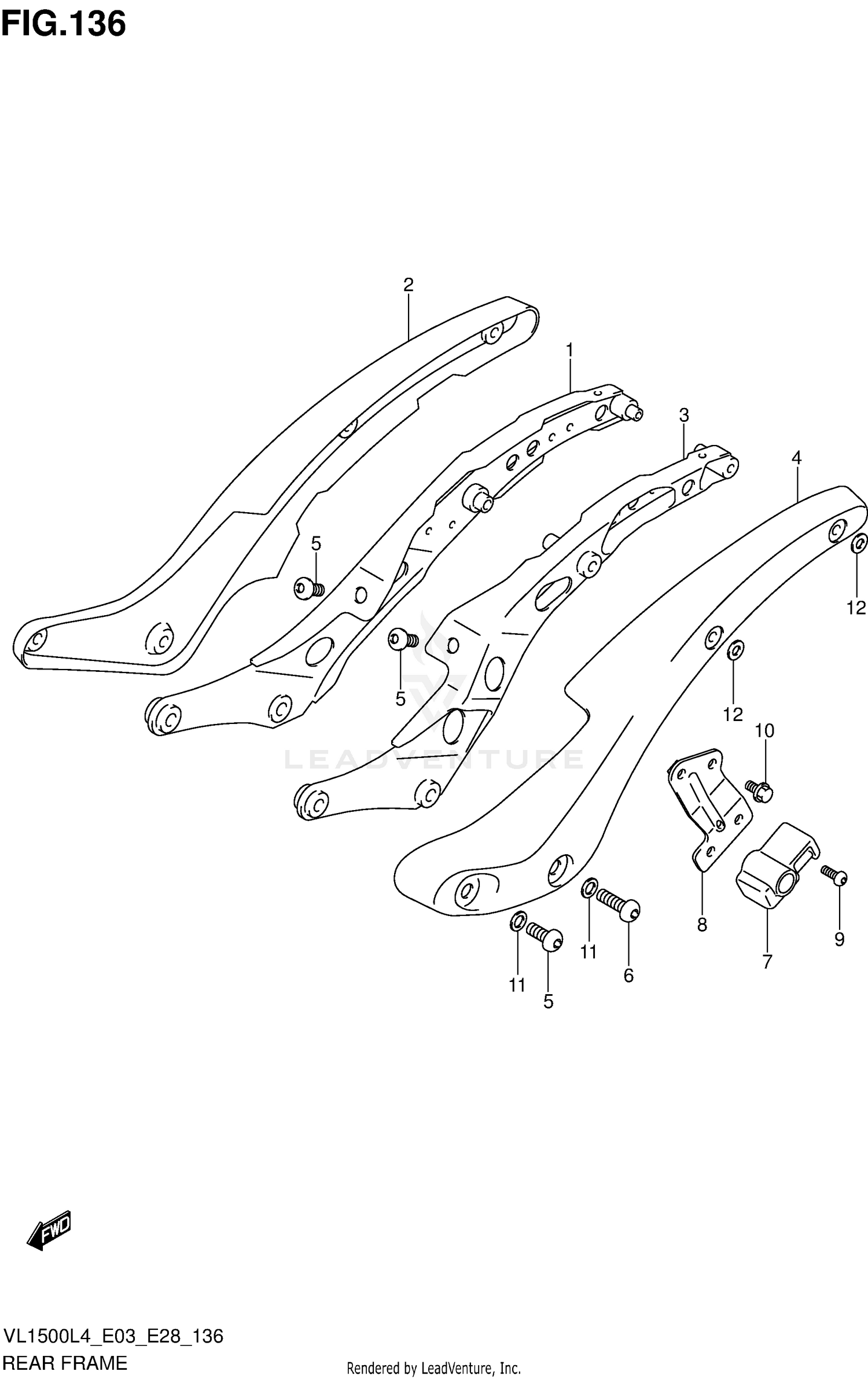 REAR FRAME (VL1500BL4 E03)