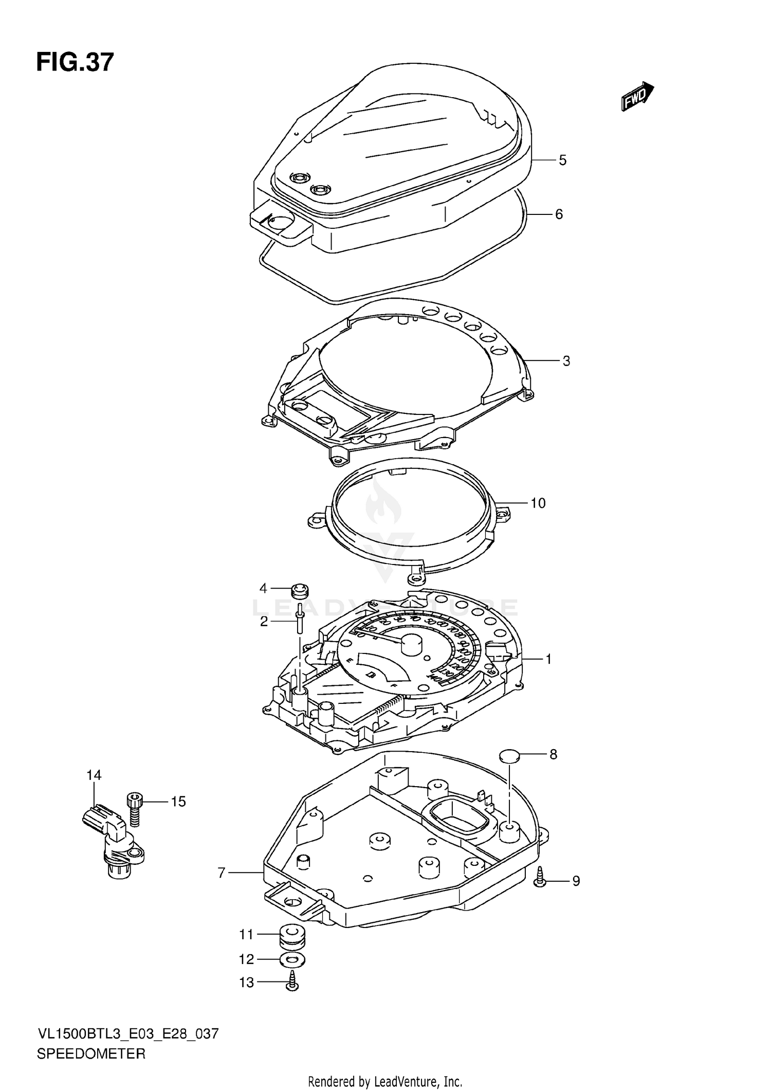 SPEEDOMETER (VL1500BTL3 E33)