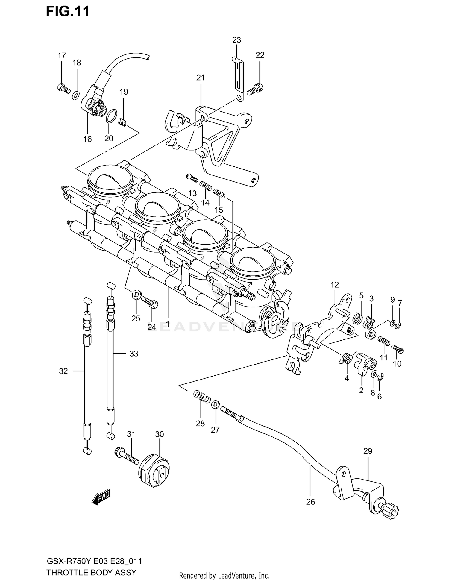 THROTTLE BODY (MODEL Y)