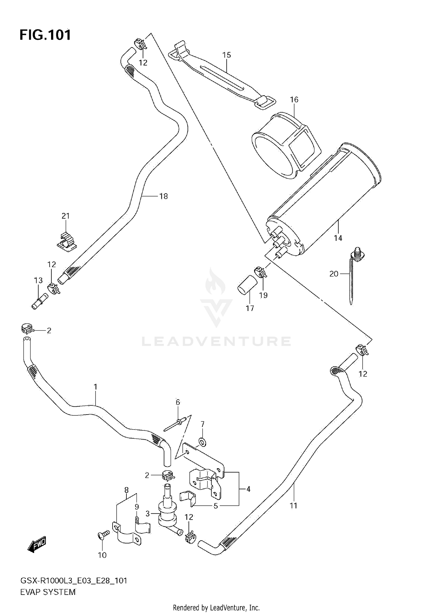 EVAP SYSTEM (GSX-R1000ZL3 E33)