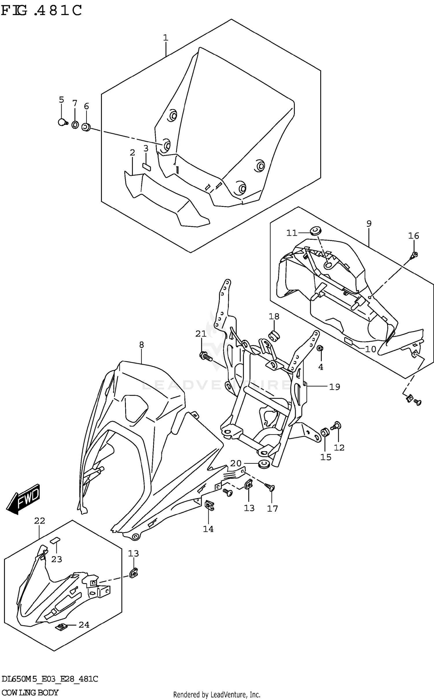 COWLING BODY (DL650A)