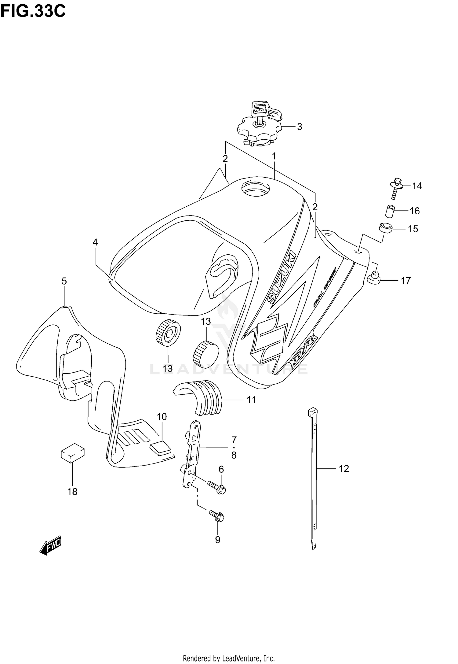 FUEL TANK (MODEL K4)