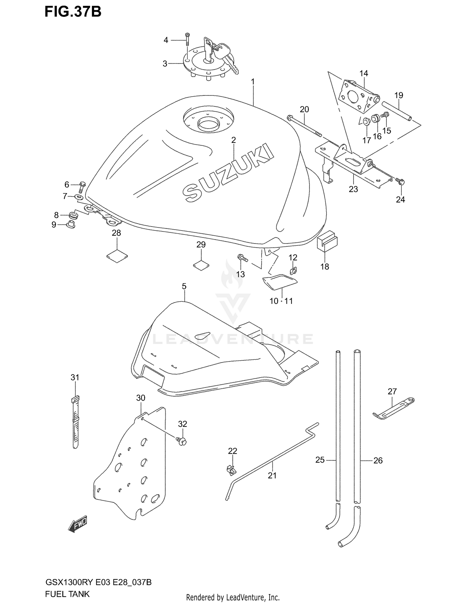 FUEL TANK (MODEL K1)