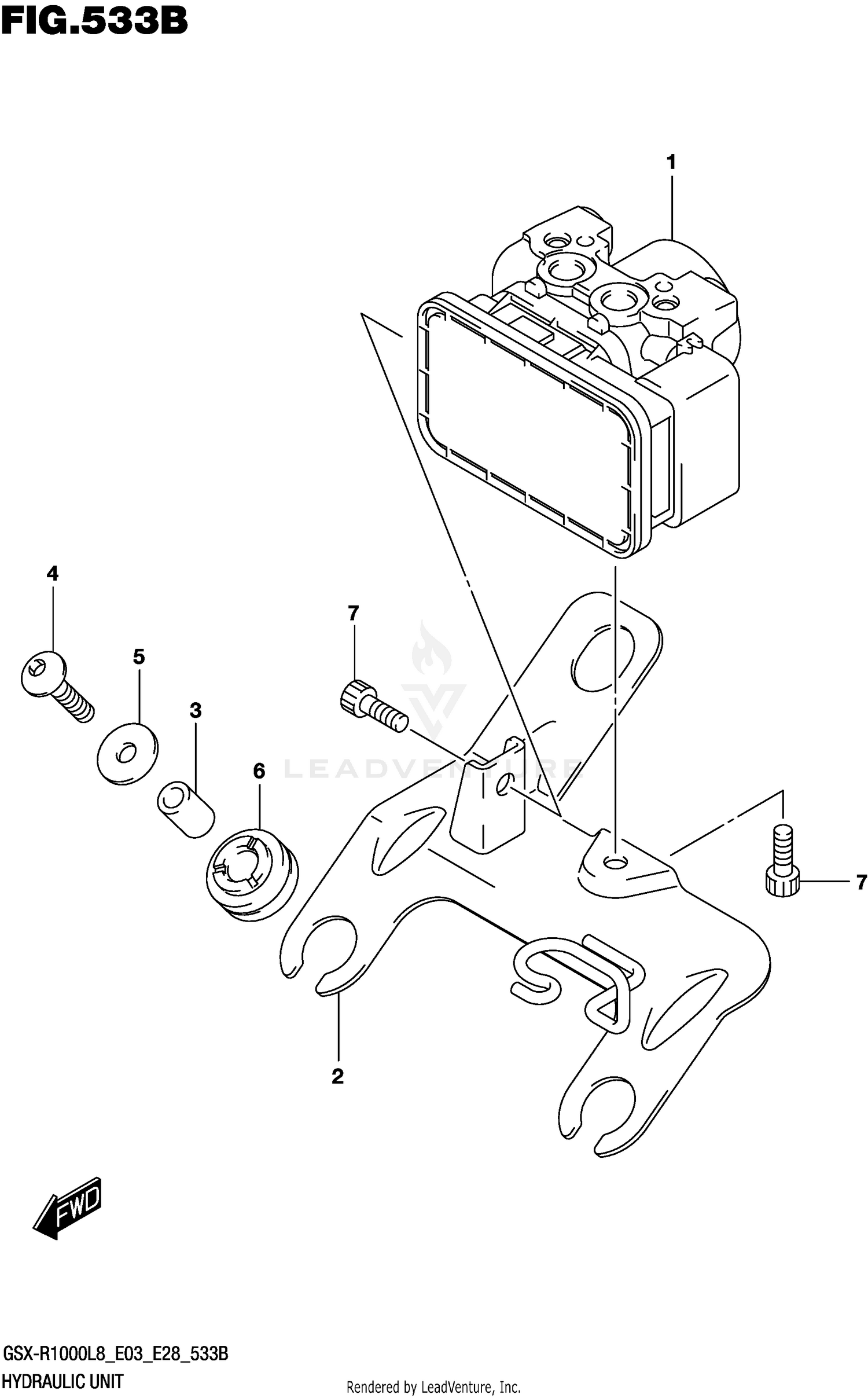 HYDRAULIC UNIT (GSX-R1000AL8 E28)