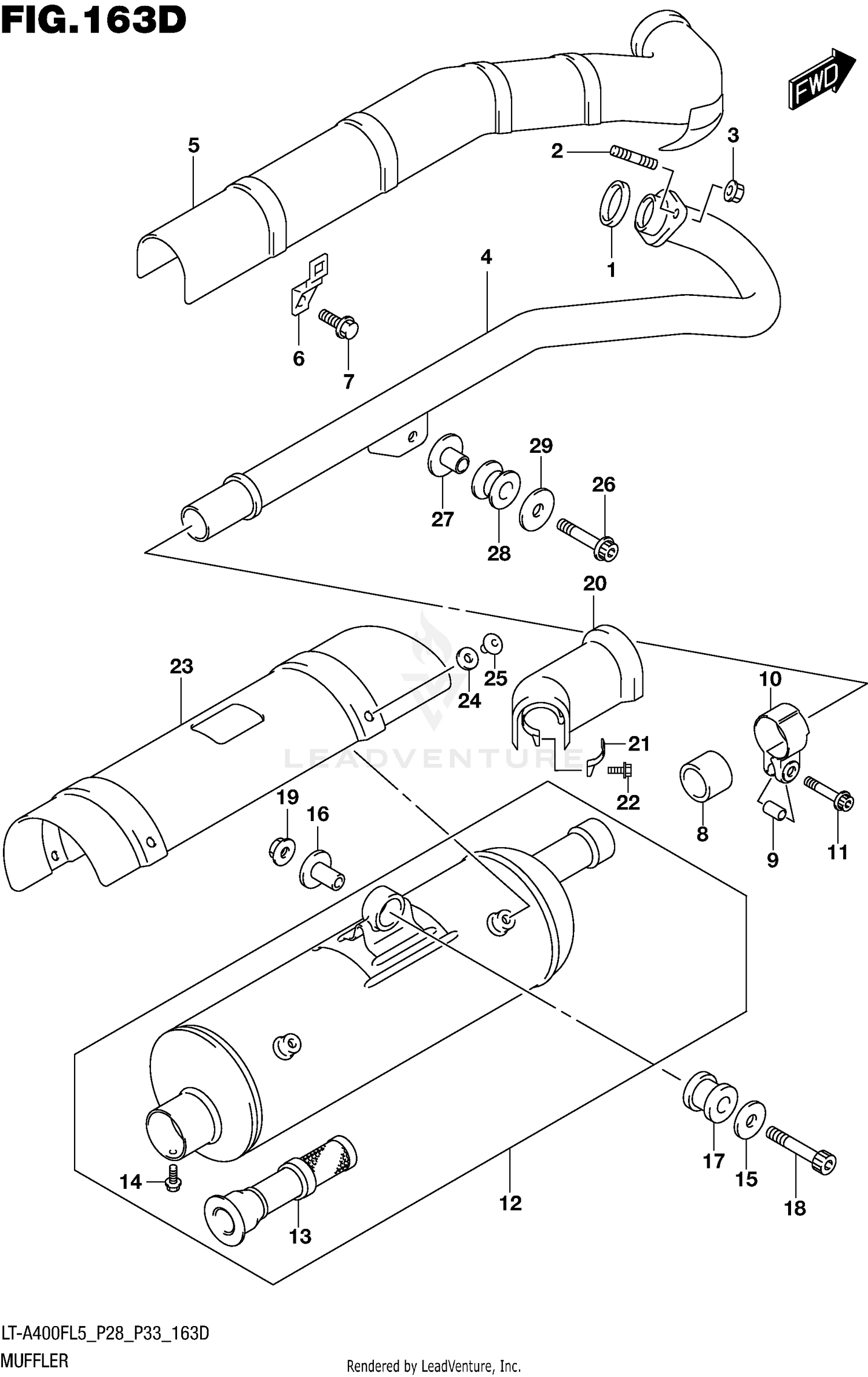 MUFFLER (LT-A400FZL5 P33)