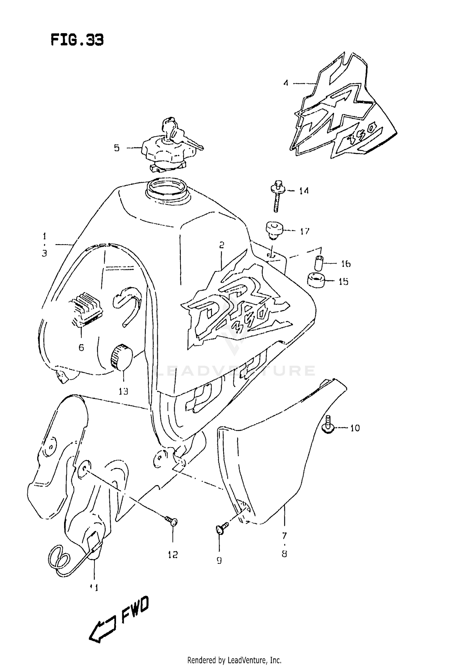 FUEL TANK (MODEL V/W)
