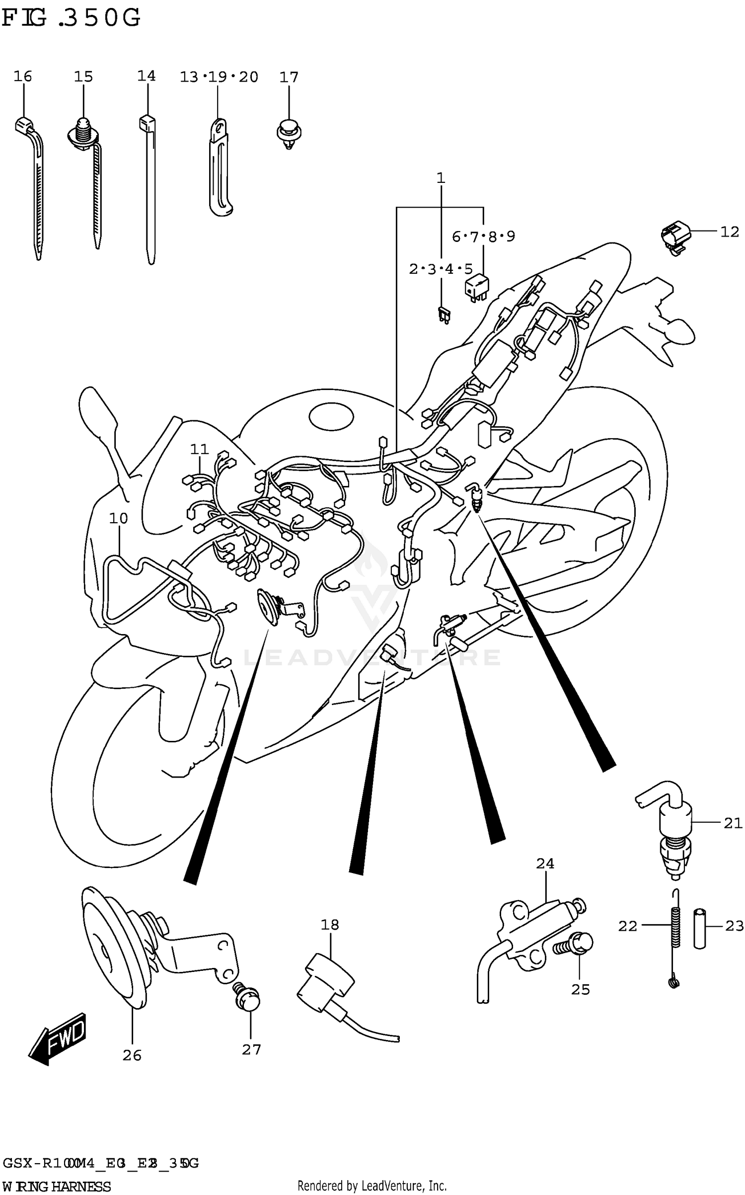 WIRING HARNESS (GSX-R1000A:(E03,E28))