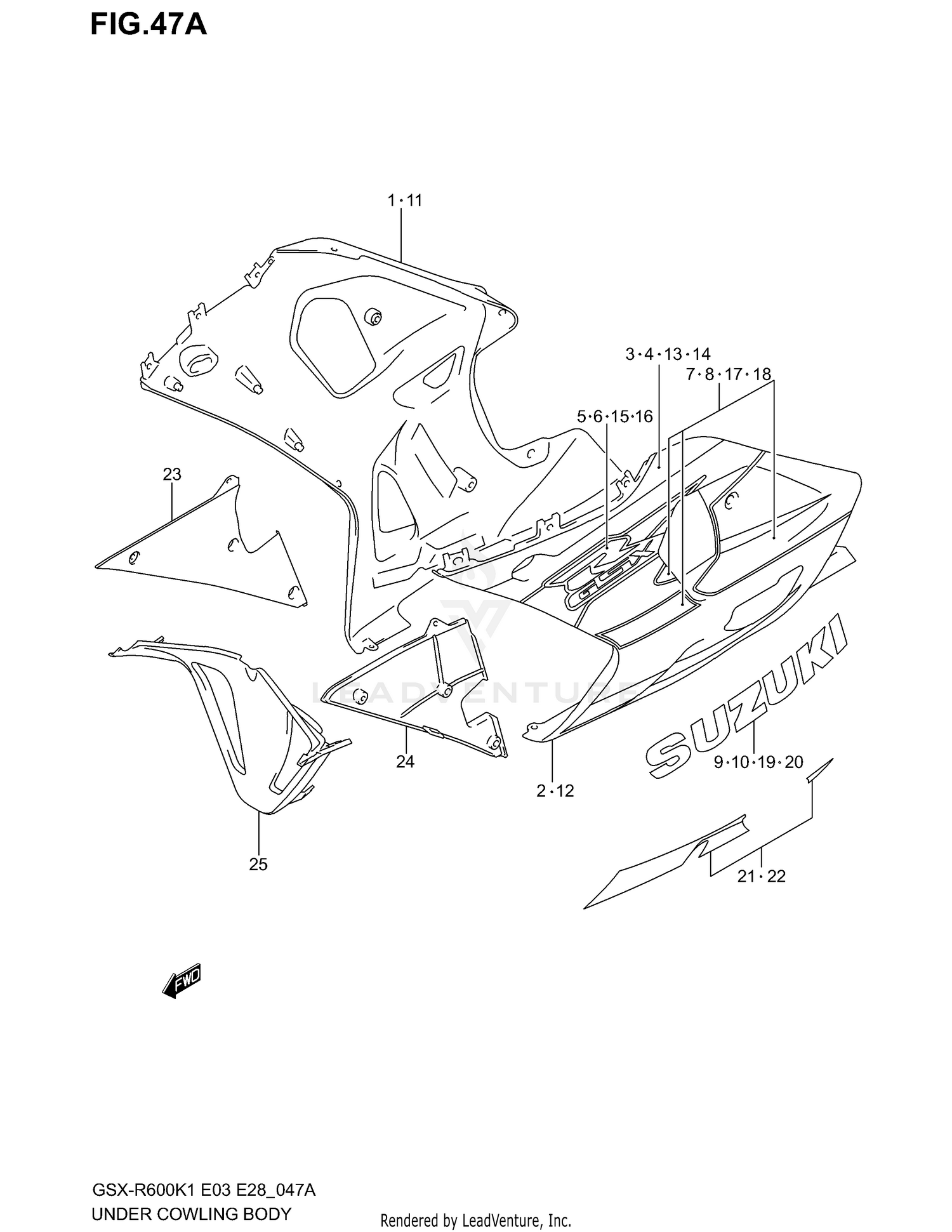 UNDER COWLING (MODEL K2)