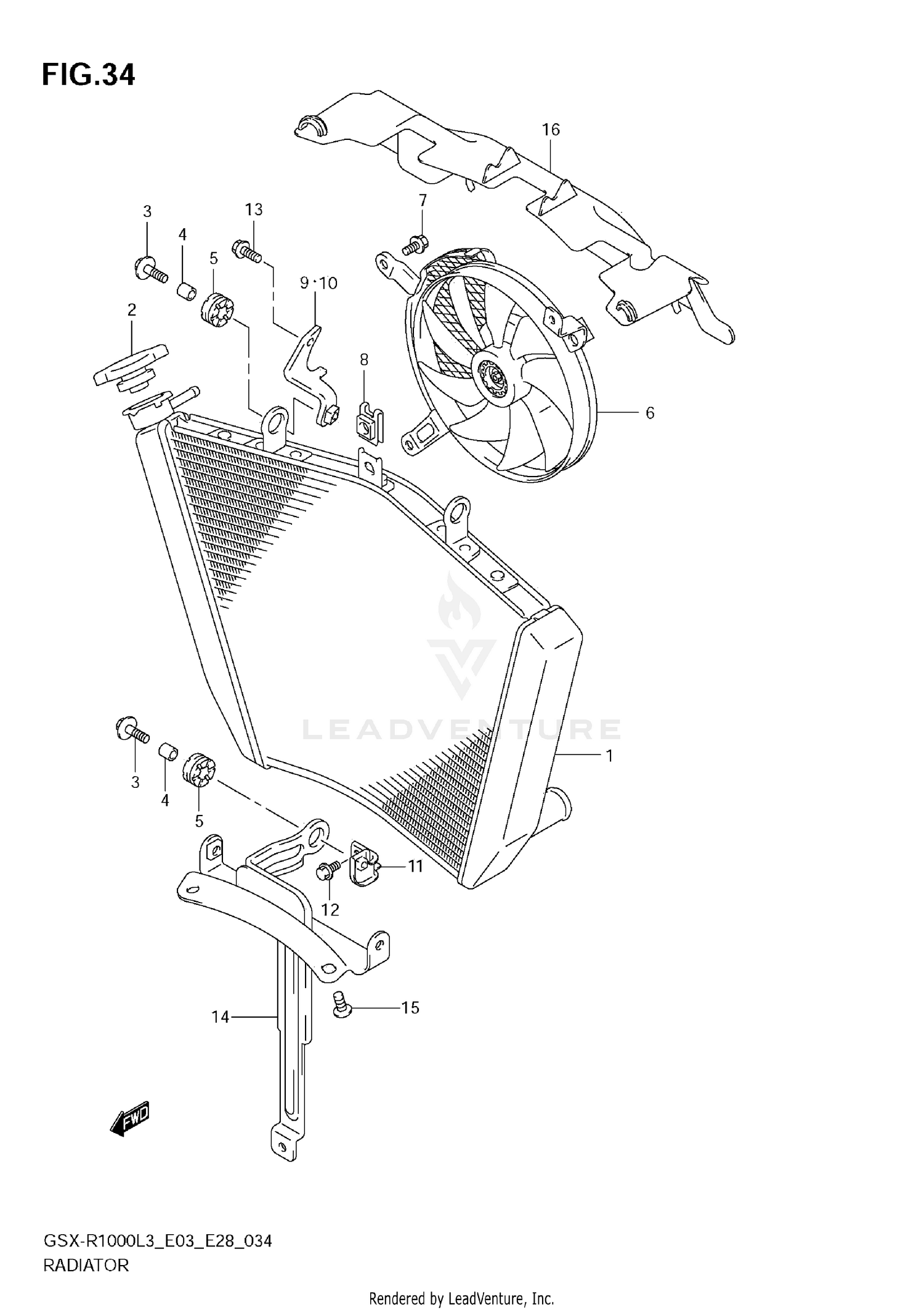 RADIATOR (GSX-R1000L3 E03)