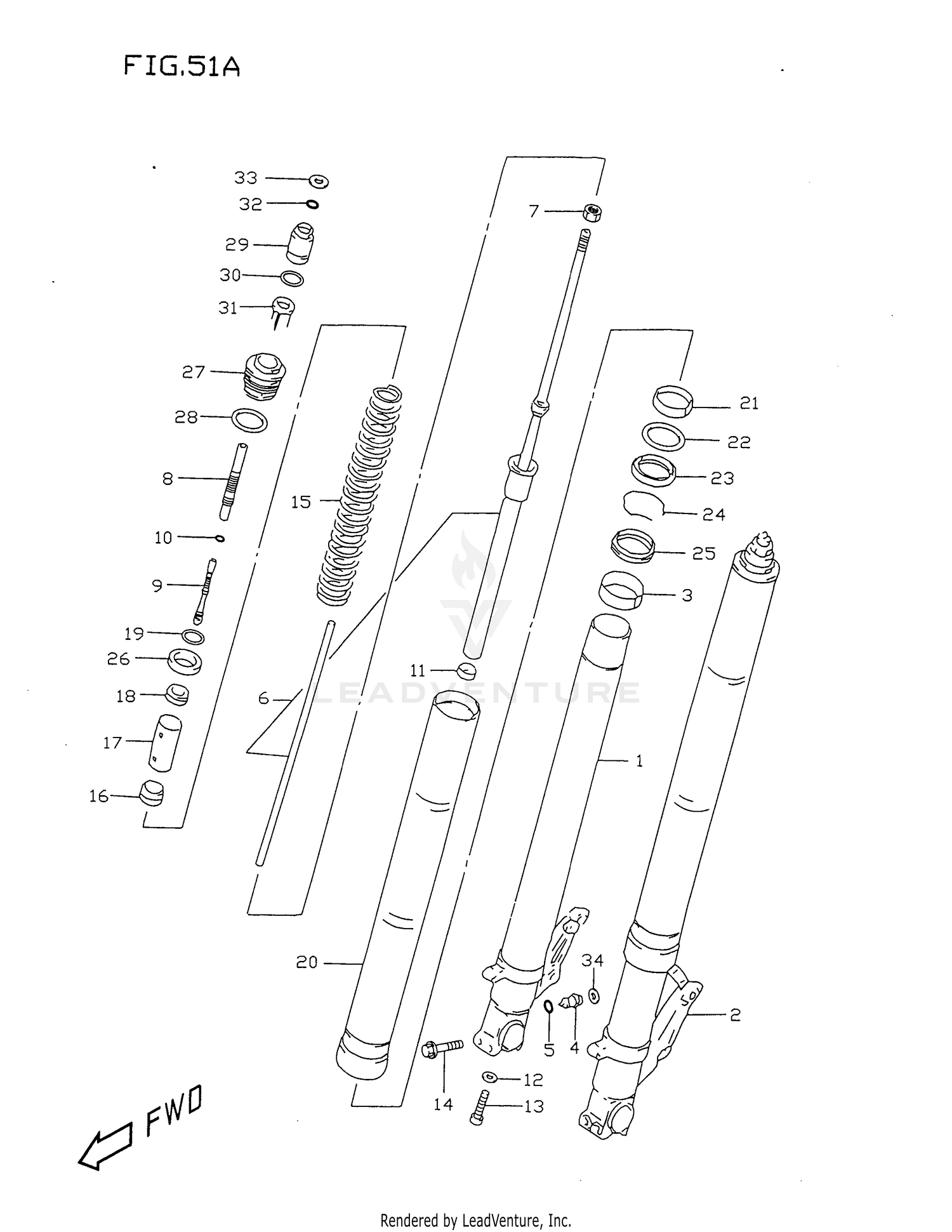 FRONT DAMPER (MODEL W/X)