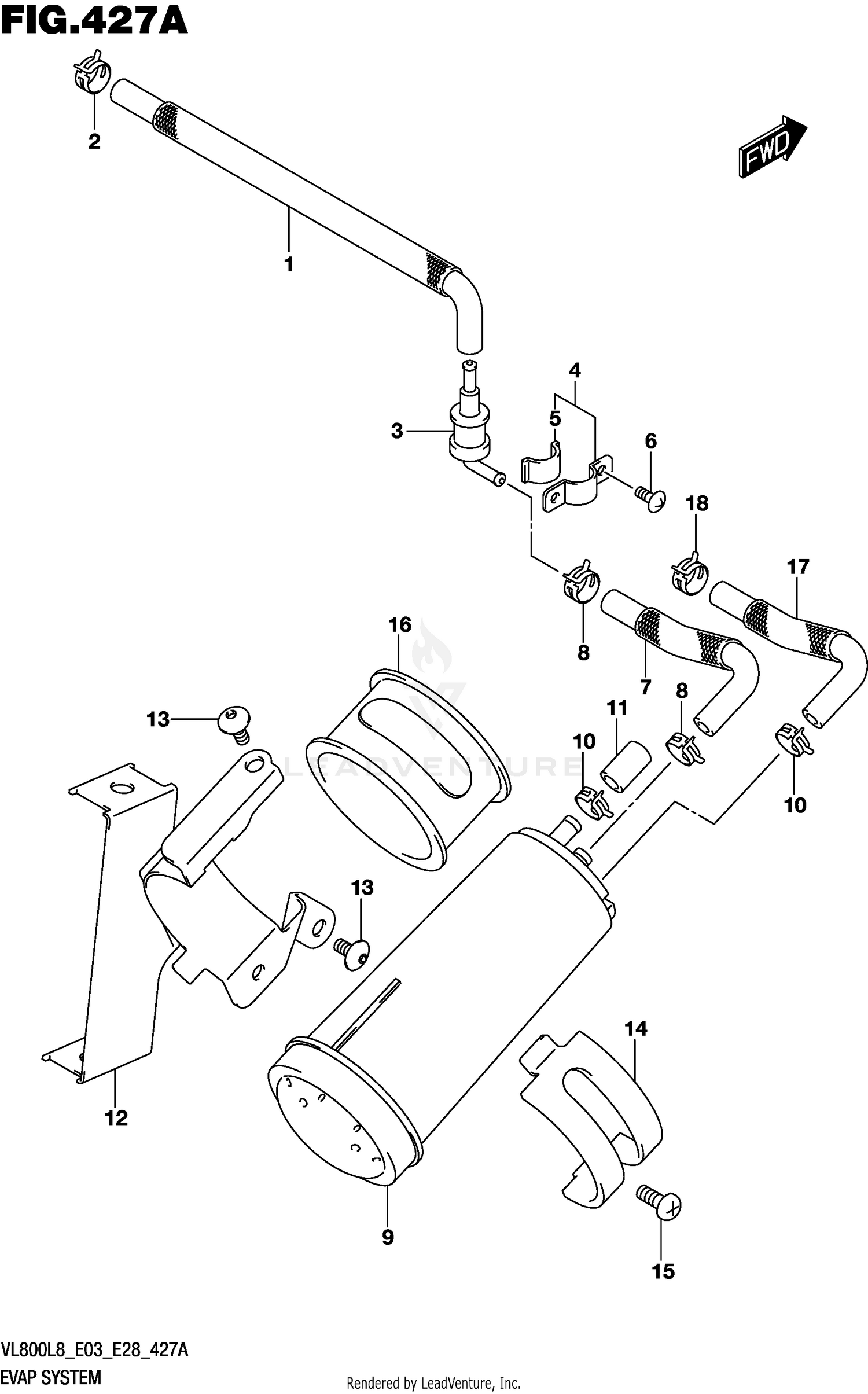 EVAP SYSTEM (VL800L8 E33)