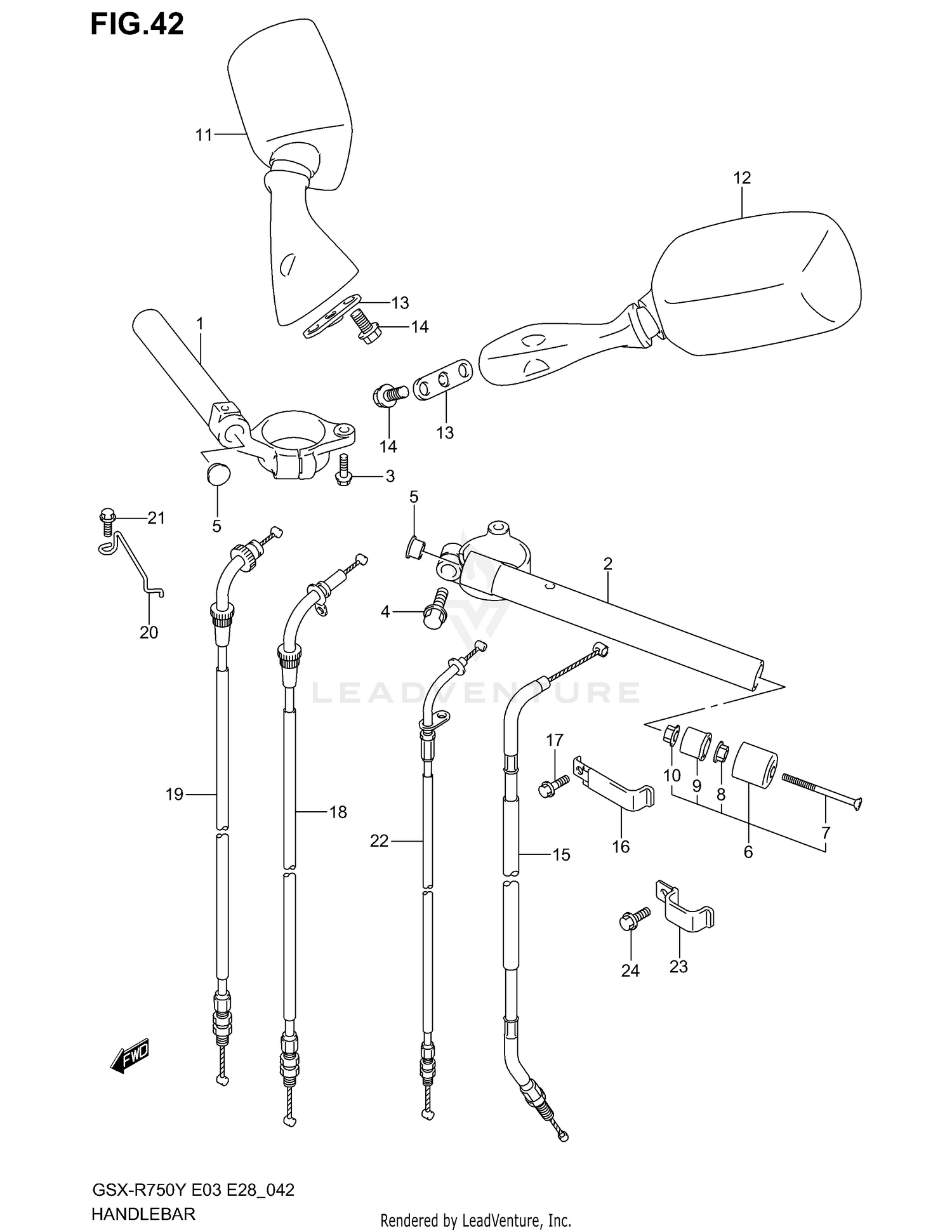 HANDLEBAR (MODEL Y/K1)