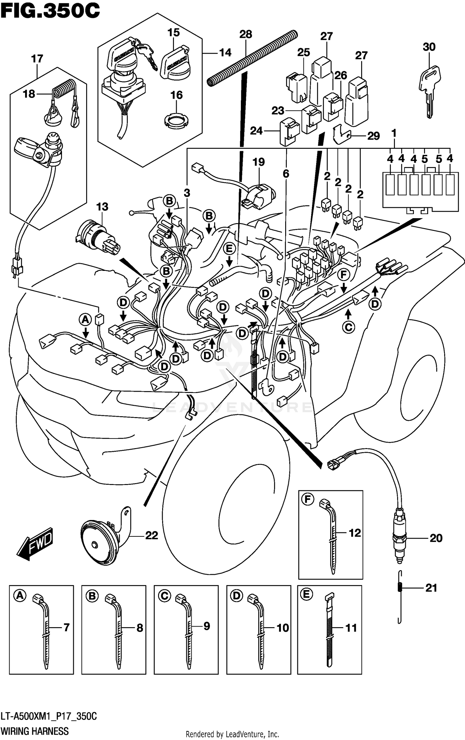 WIRING HARNESS (LT-A500XPZM1 P17)