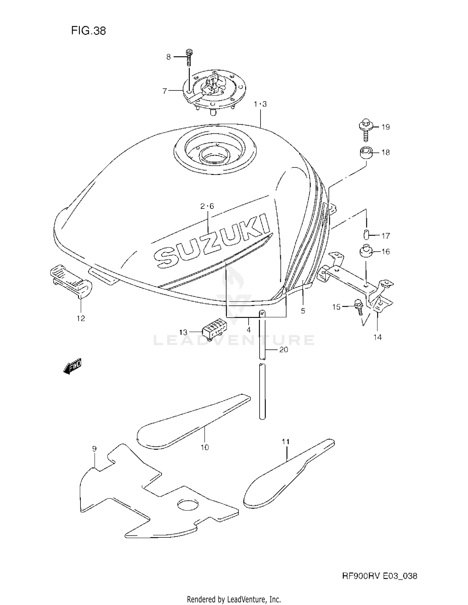 FUEL TANK (MODEL R/S)